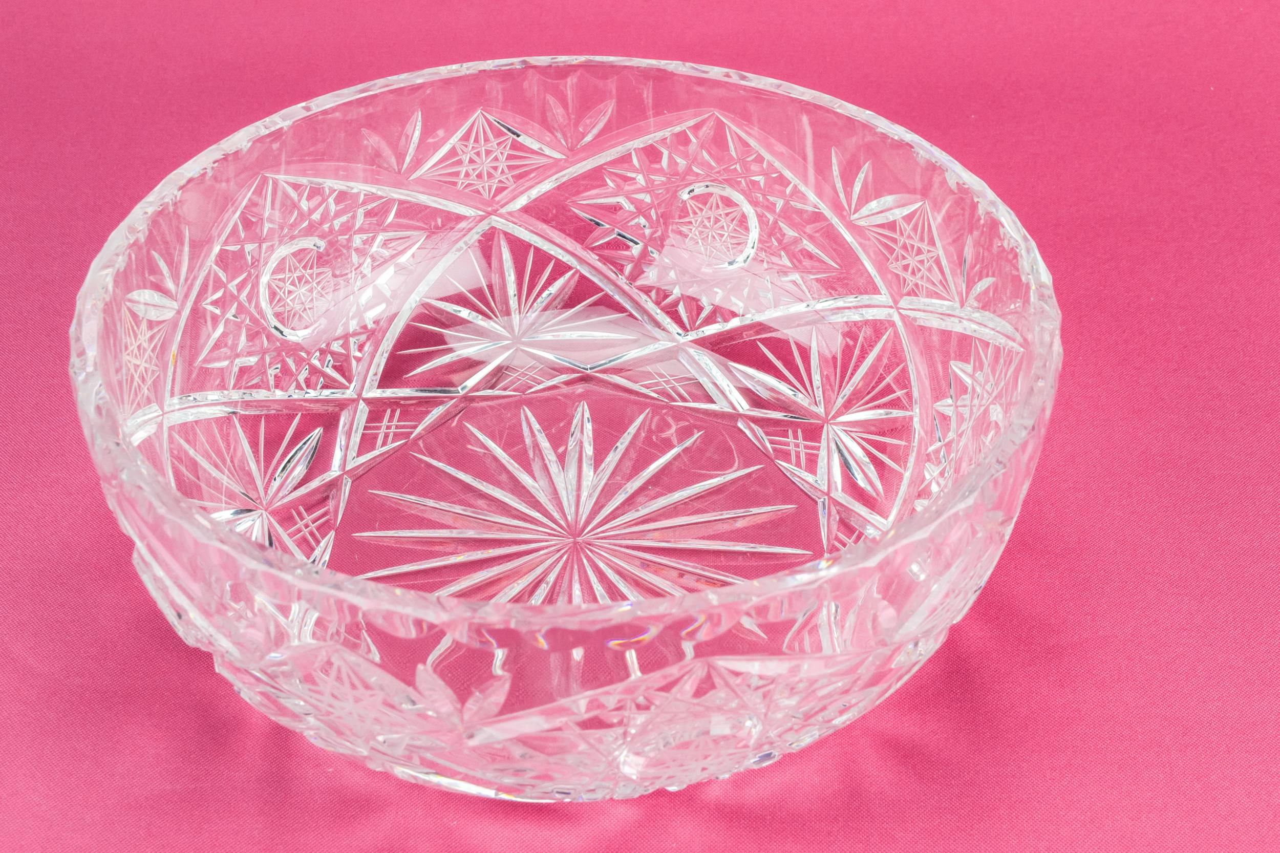 Glass Traditional Pinwheel — Serving glass bowl 2