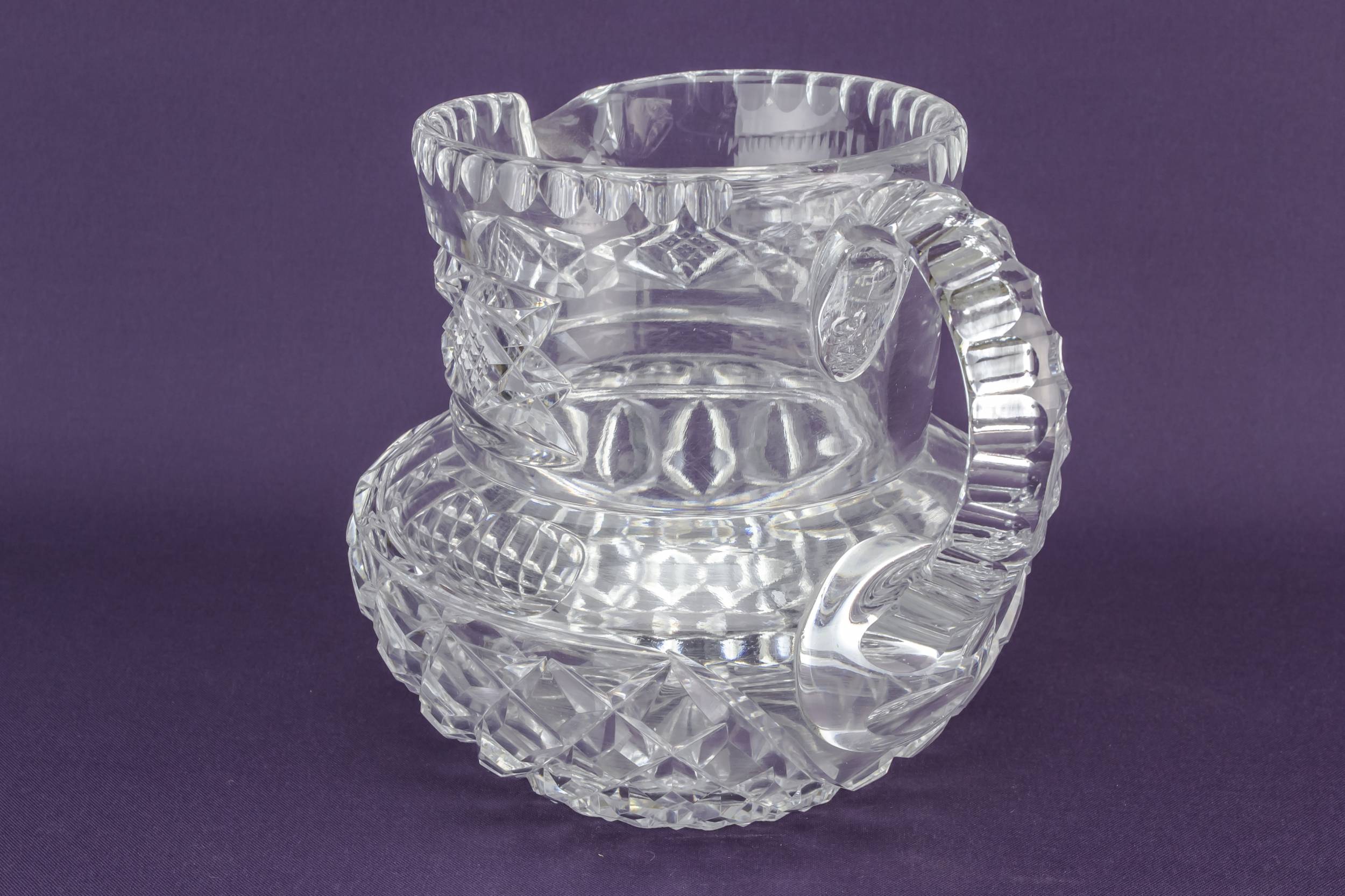 Crystal Victorian Glass — Heavy glass water jug 2