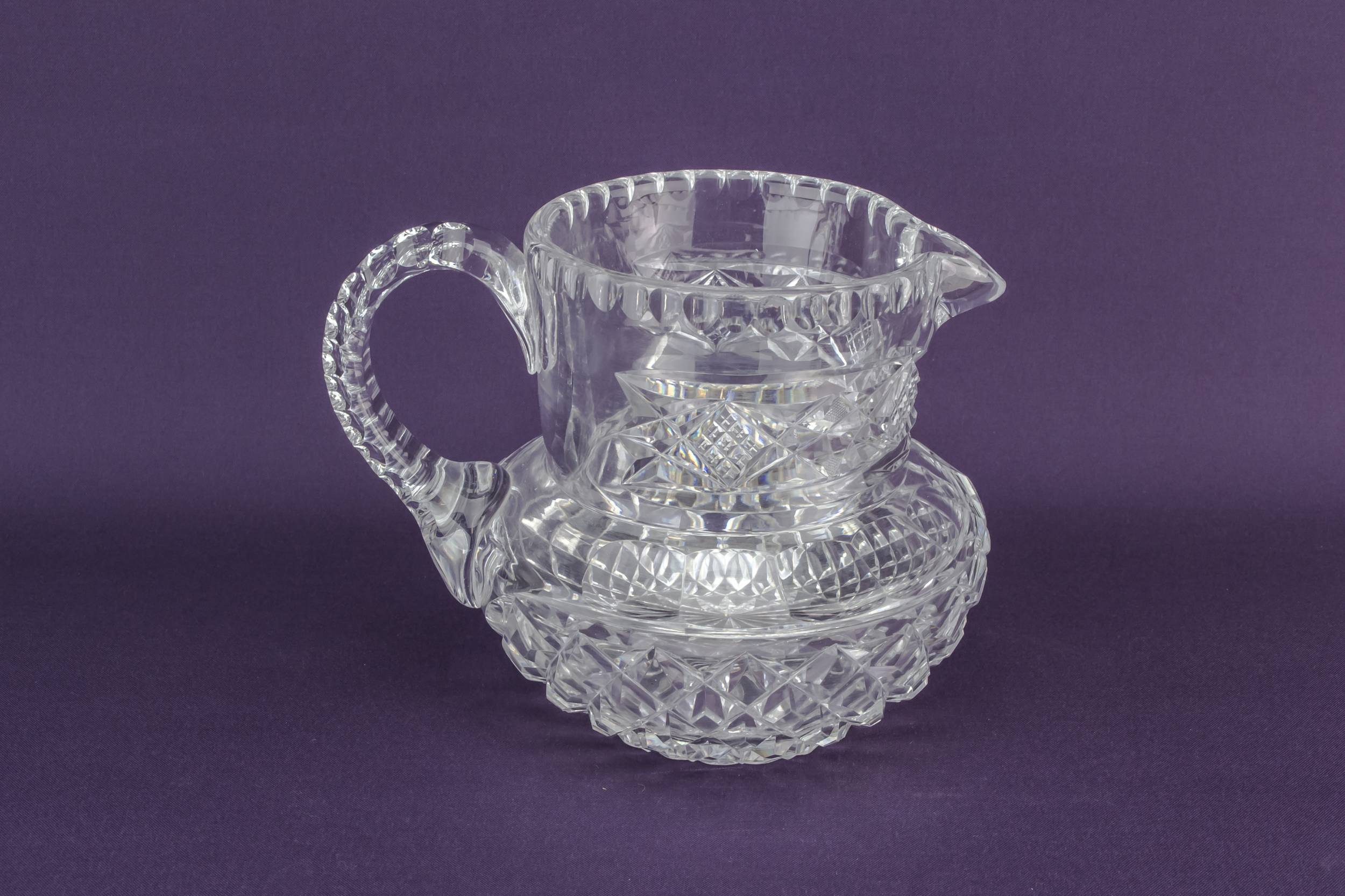 Crystal Victorian Glass — Heavy glass water jug