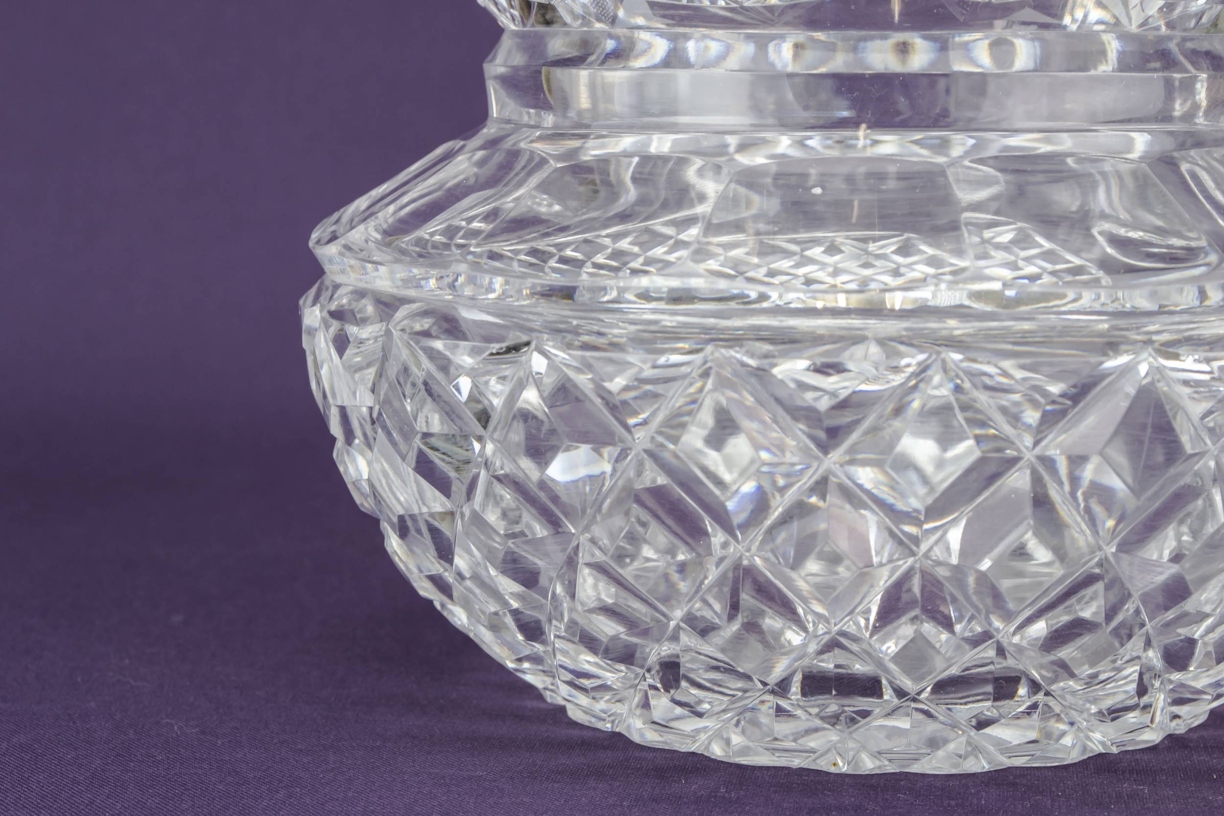 Crystal Victorian Glass — Heavy glass water jug 4