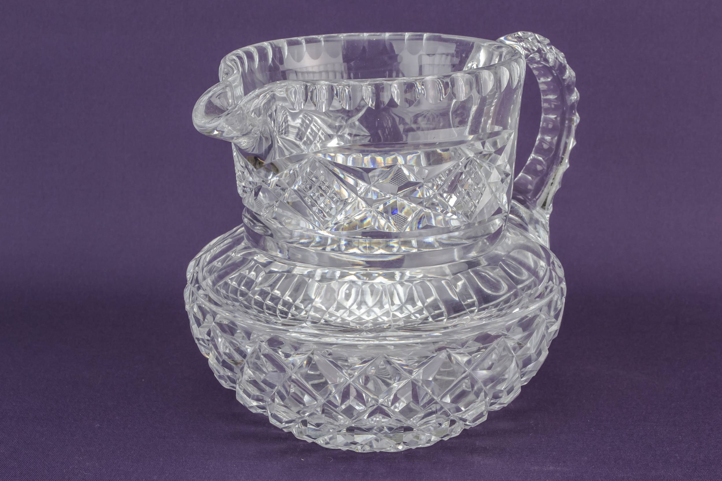 Crystal Victorian Glass — Heavy glass water jug 1