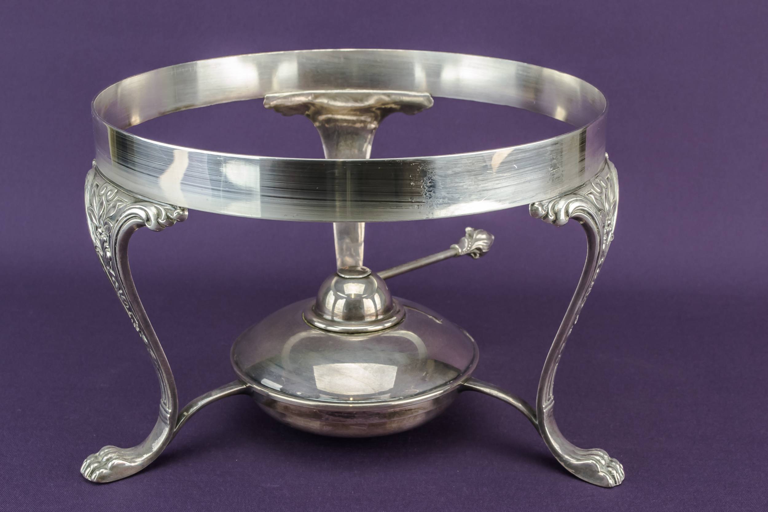 Vintage Chafing Dish — Silver plated chafing dish 3
