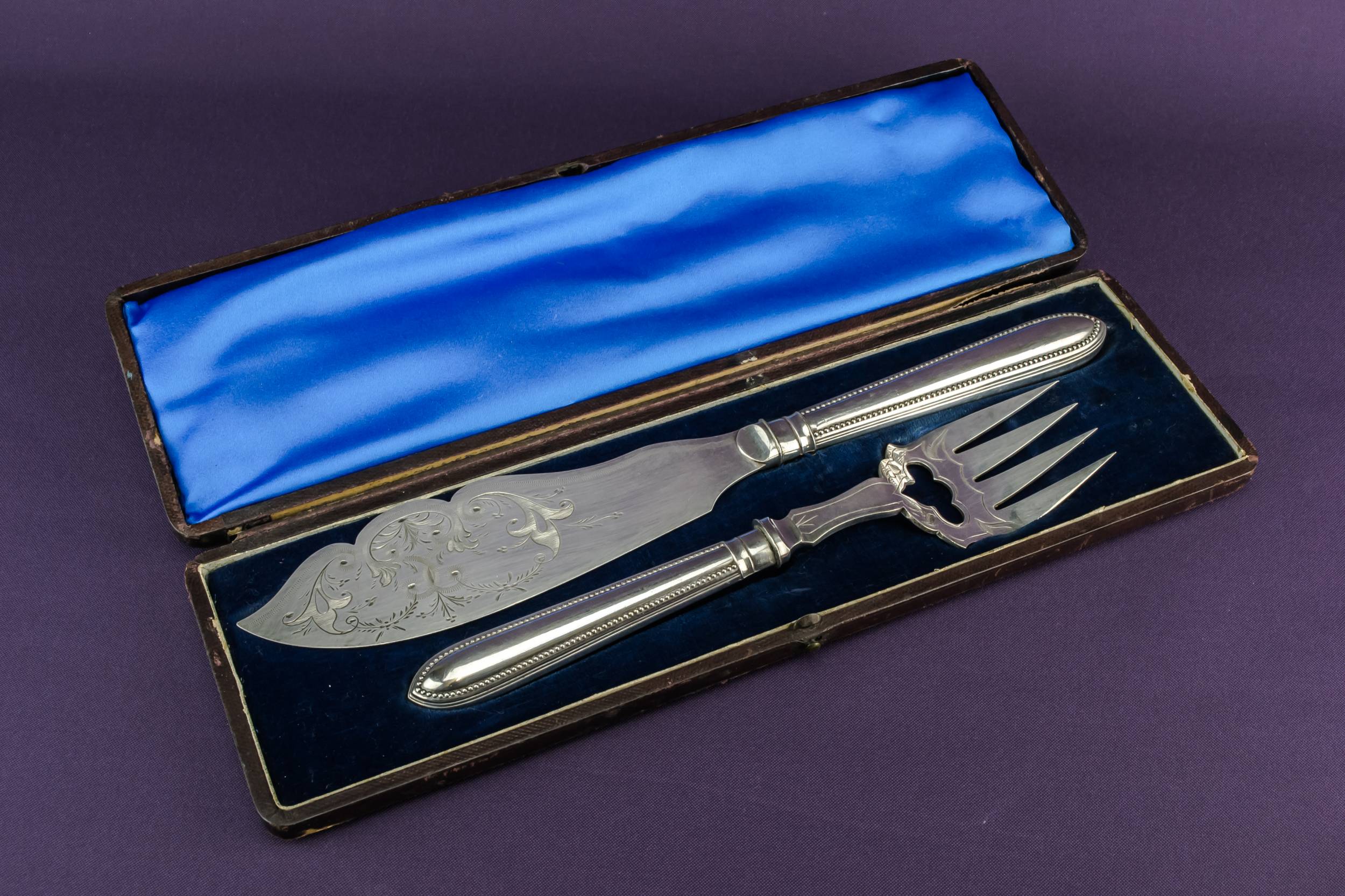 Impressive Silver Scrolls — Silver plated serving set 1