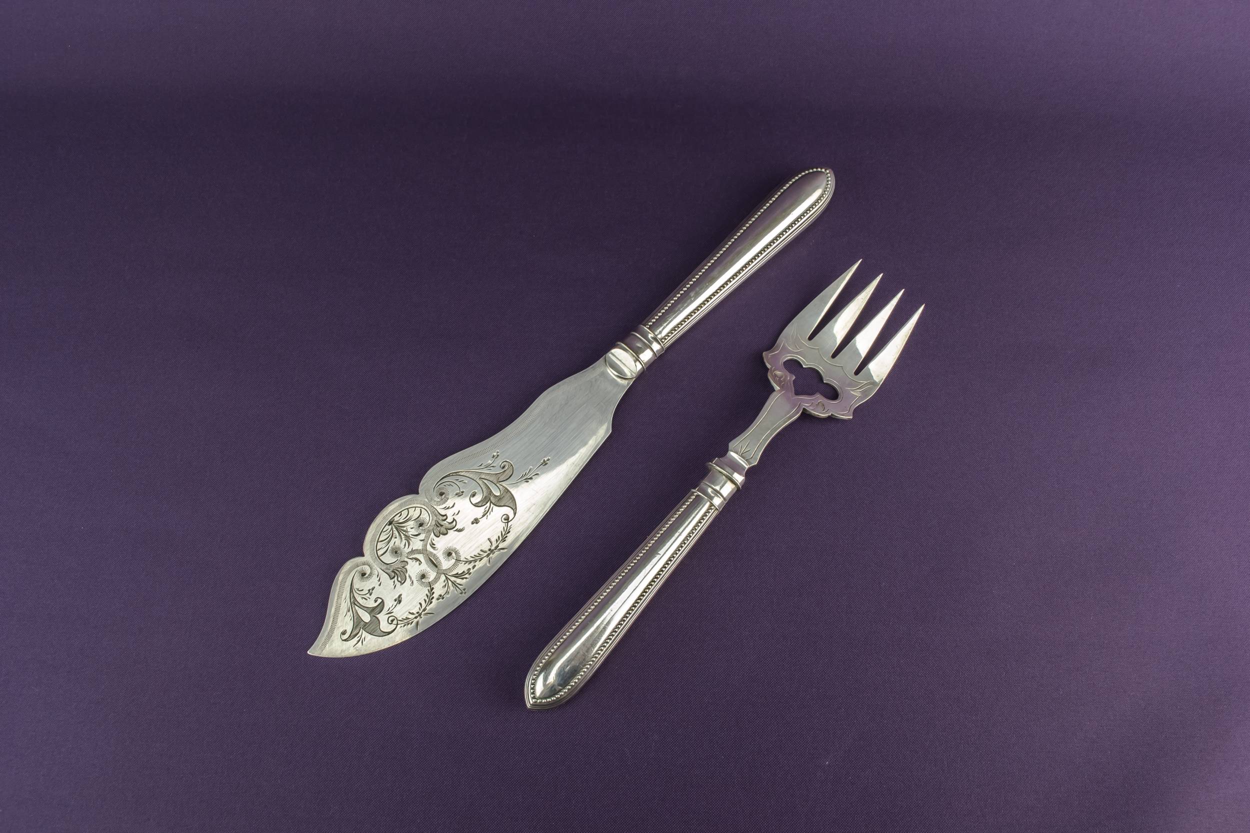 Impressive Silver Scrolls — Silver plated serving set