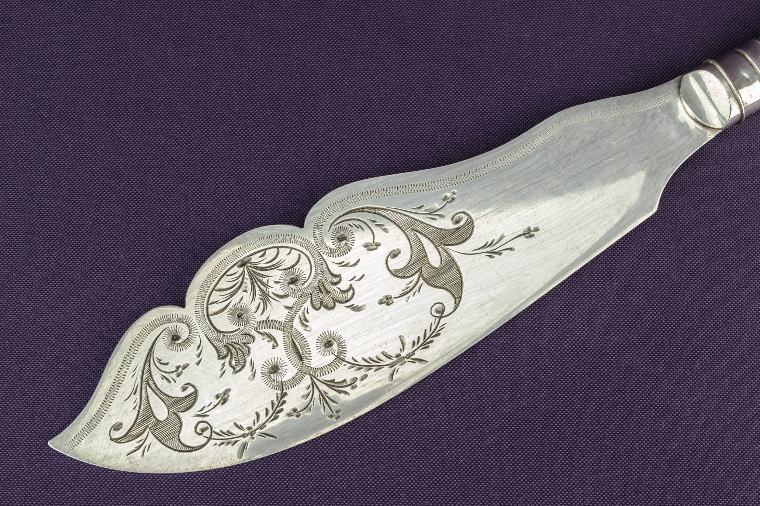 Impressive Silver Scrolls — Silver plated serving set 2