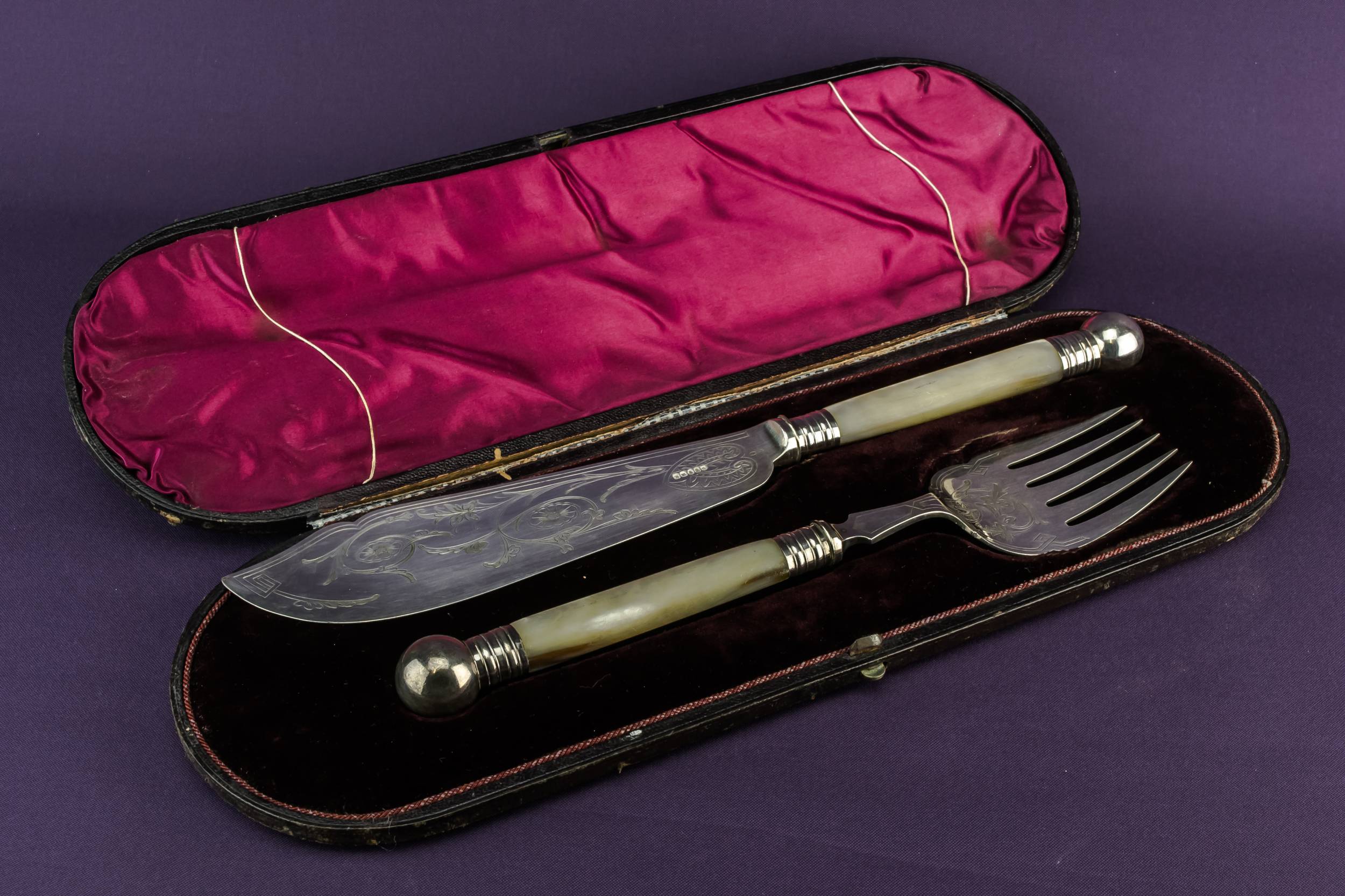 High Victorian Silver — Large serving set 1