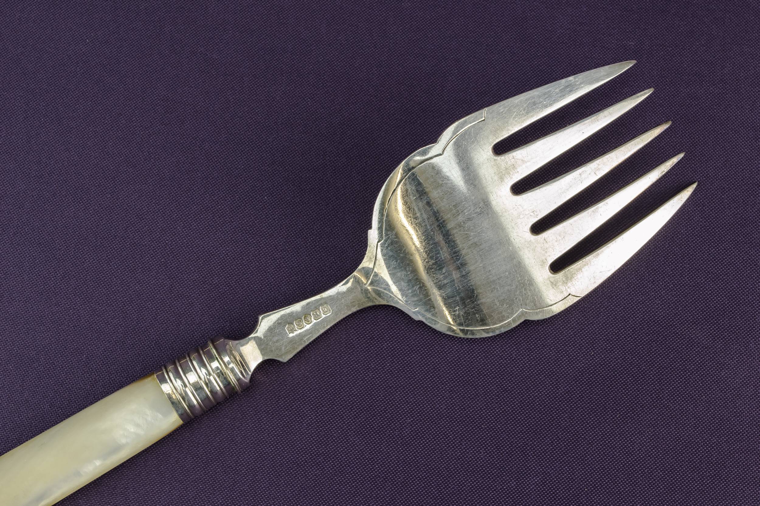 High Victorian Silver — Large serving set 5