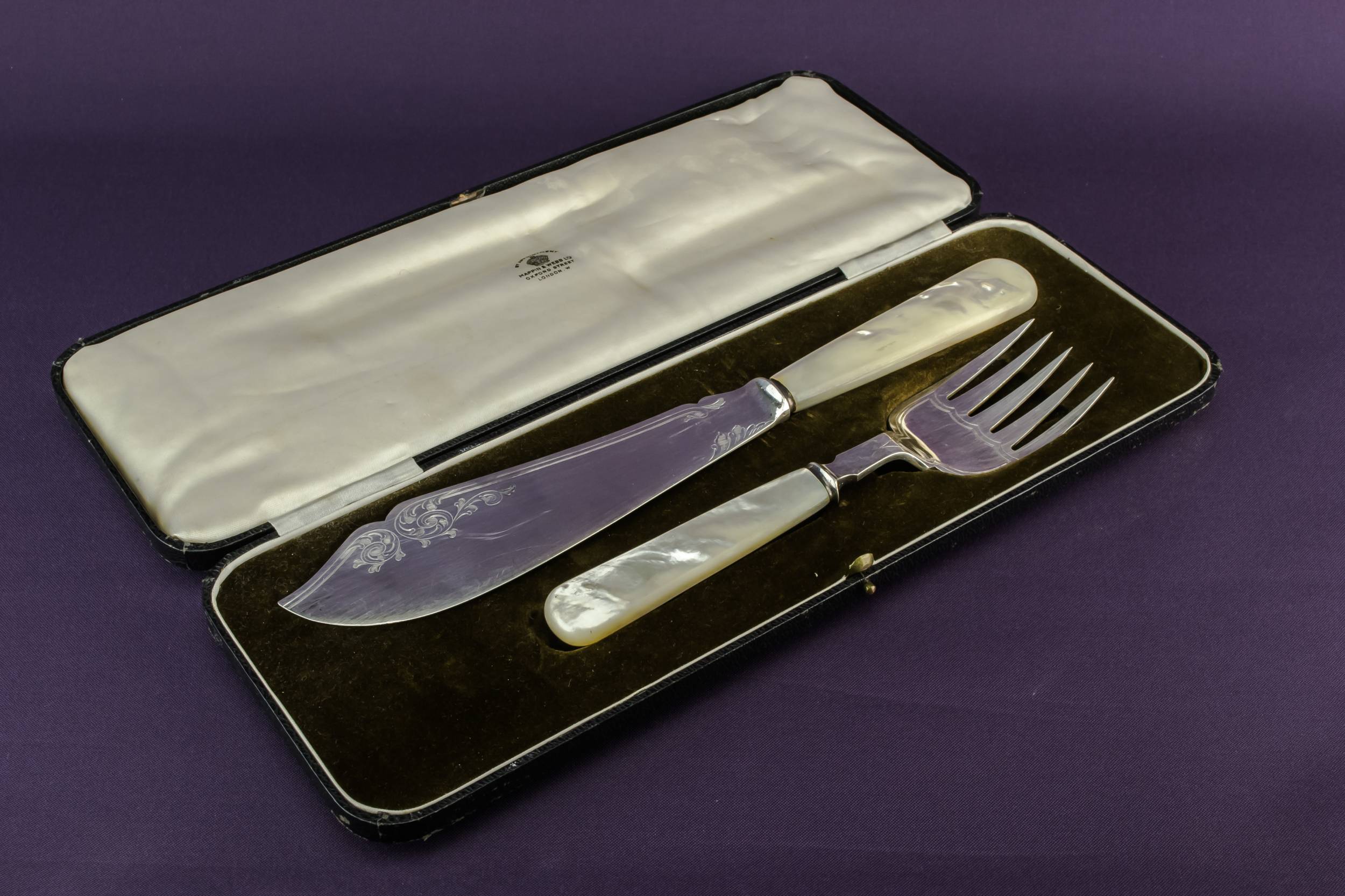 Silver Plated Metal — Mappin & Webb serving set 1