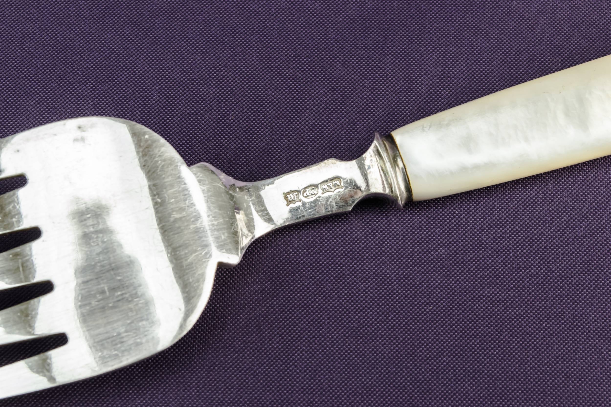 Silver Plated Metal — Mappin & Webb serving set 4
