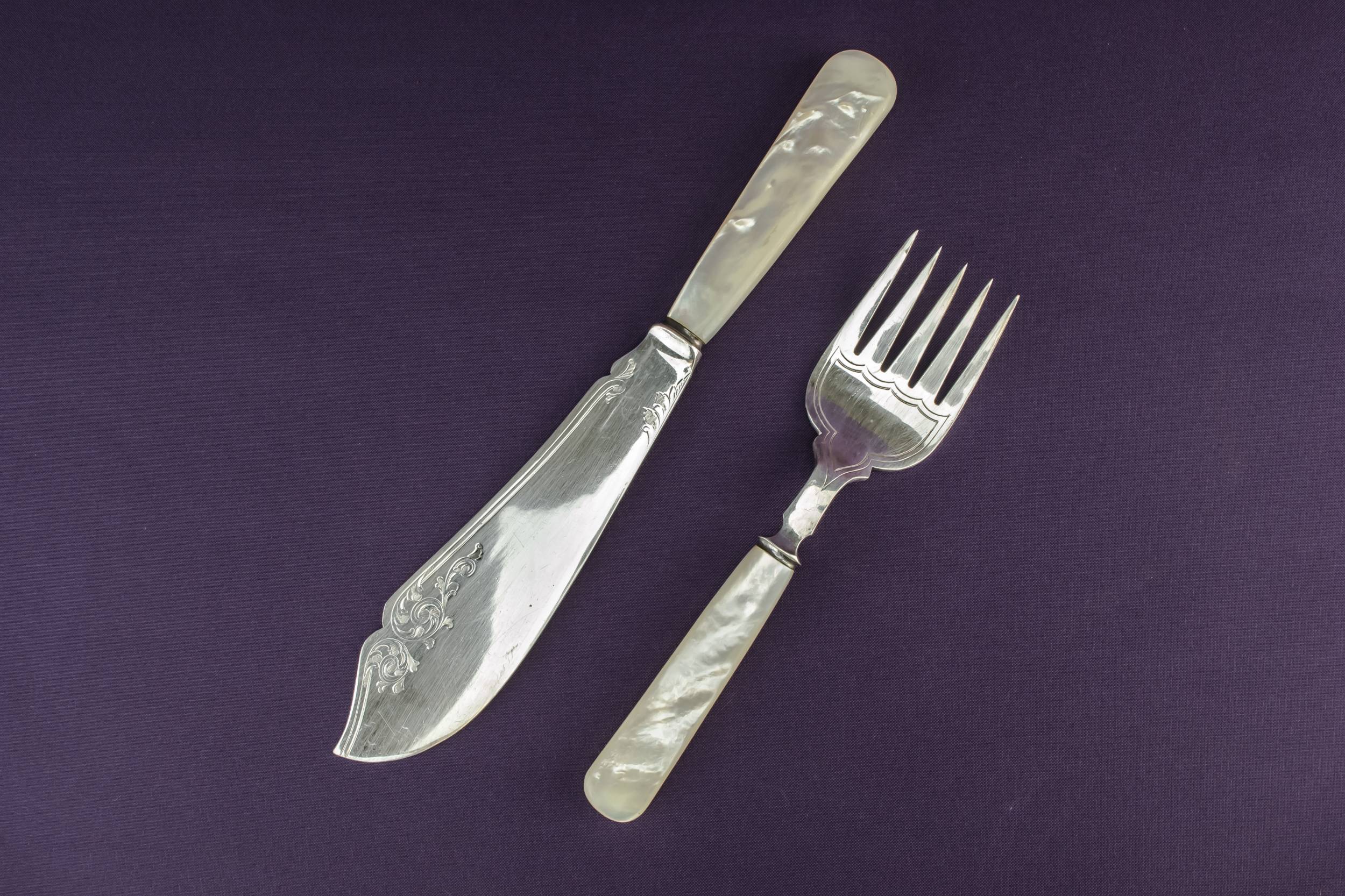 Silver Plated Metal — Mappin & Webb serving set