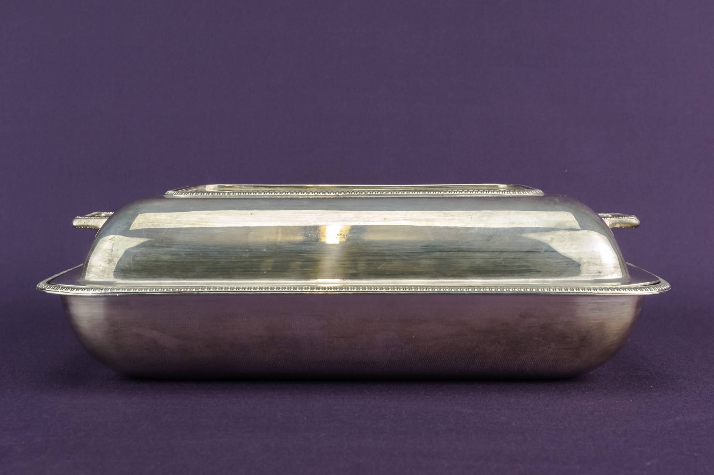 Vintage Silver Plated — Hot serving bowl and lid 2