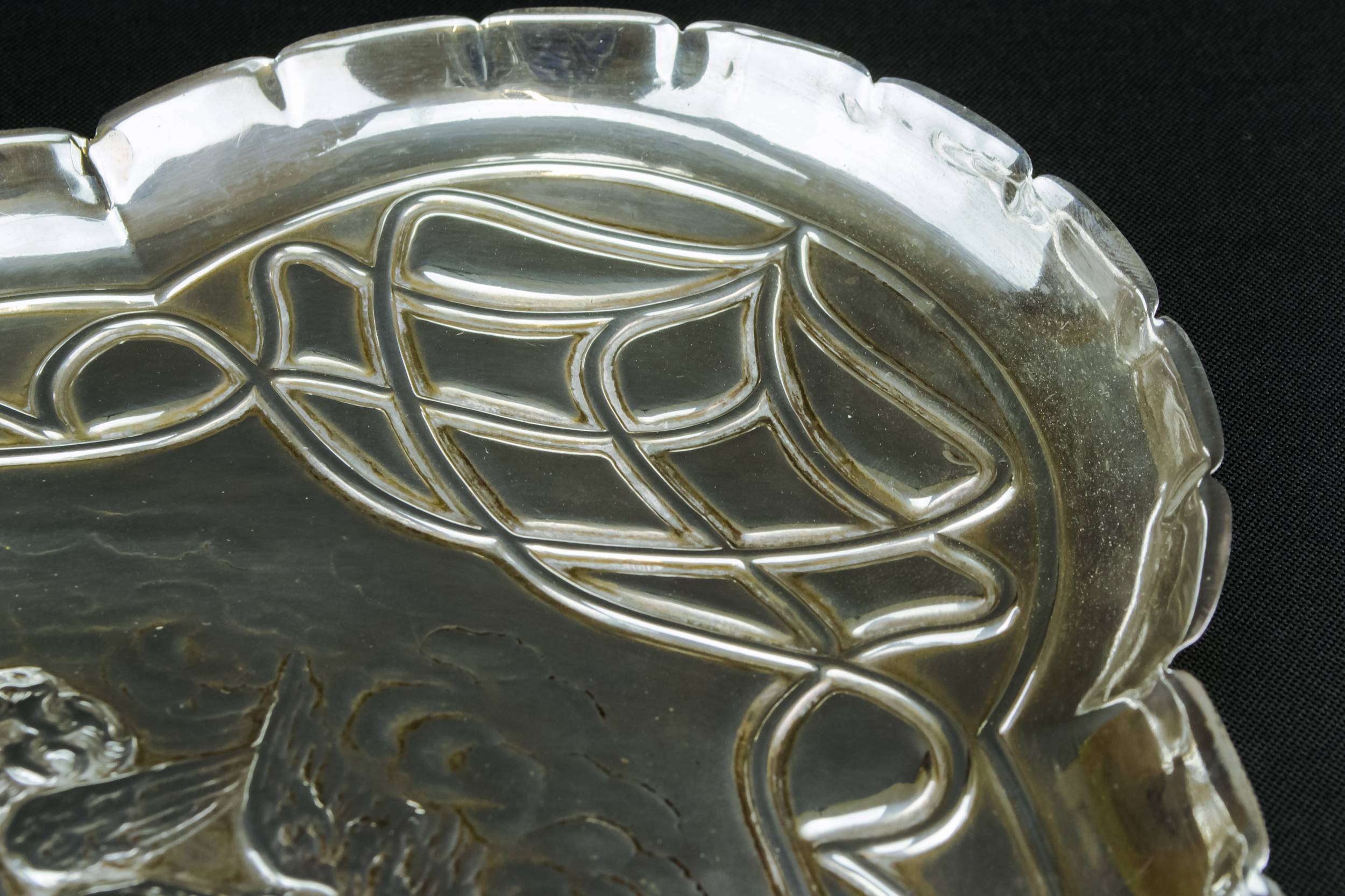 Spectacular Art Nouveau — Sterling silver tray 2