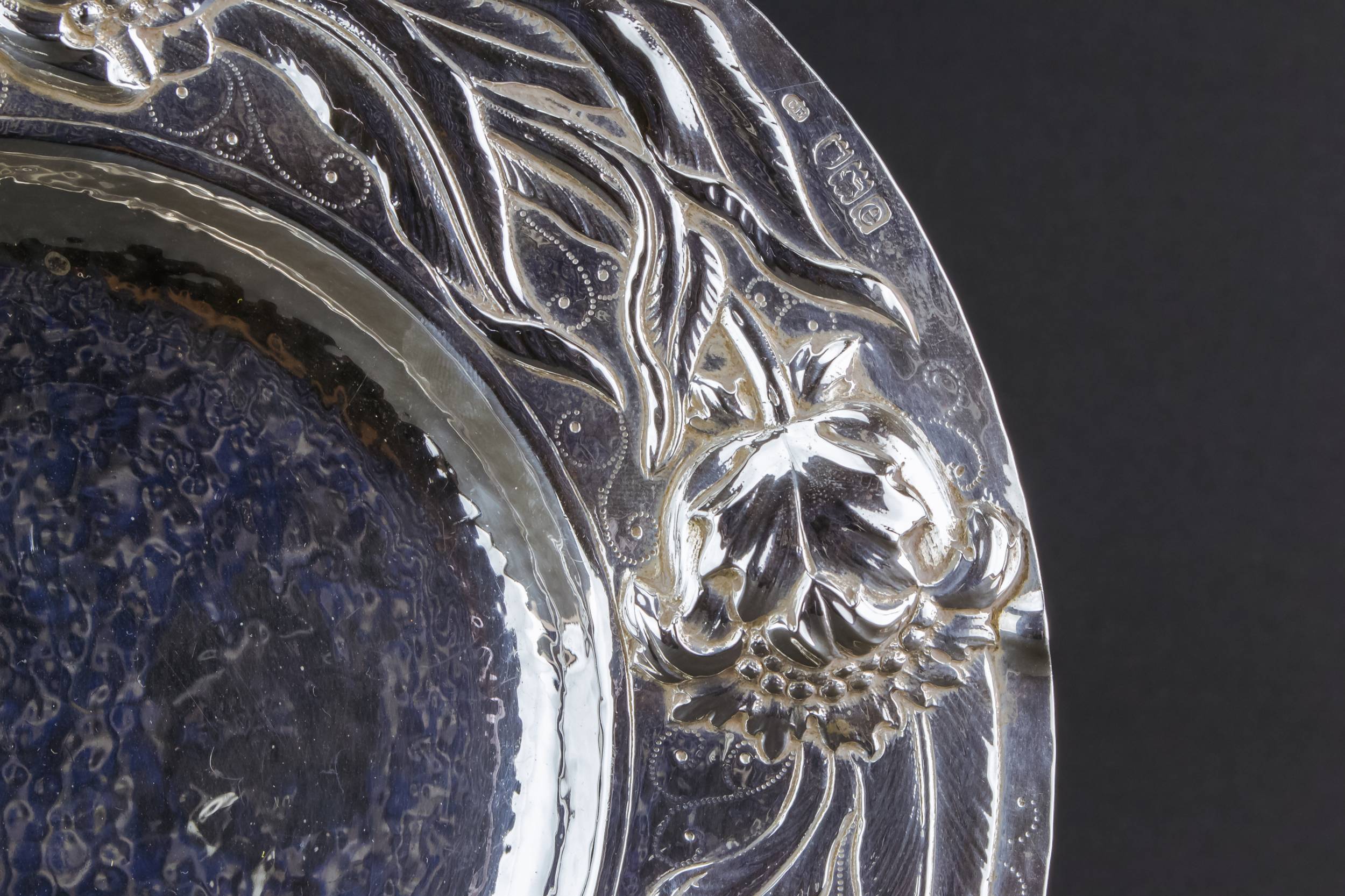 Art Nouveau Antique — Sterling silver tray 2