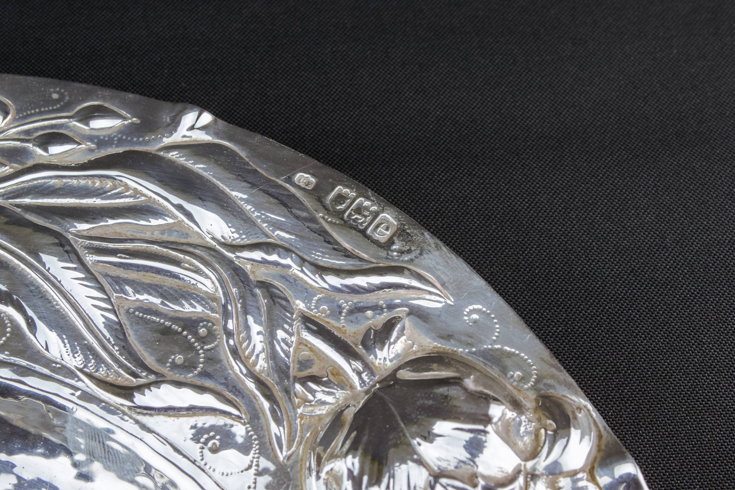 Art Nouveau Antique — Sterling silver tray 4