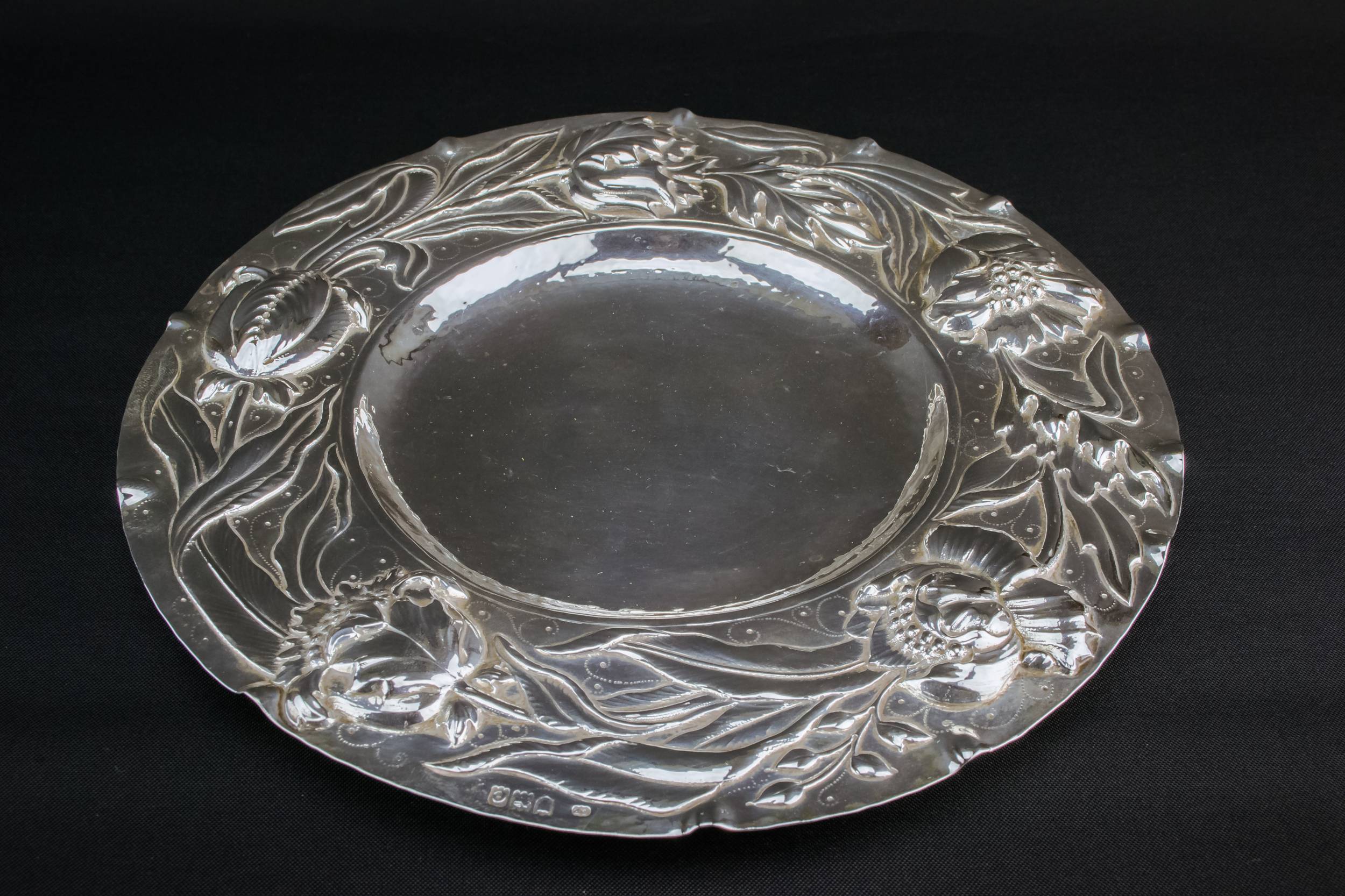 Art Nouveau Antique — Sterling silver tray 5