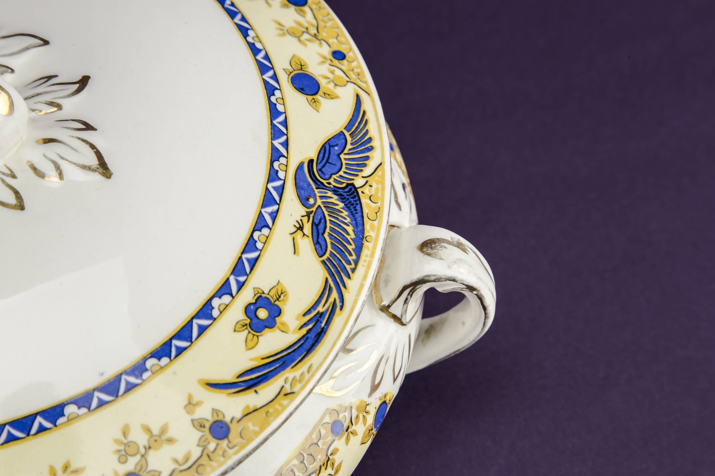 Blue And White — Blue and yellow tureen 1