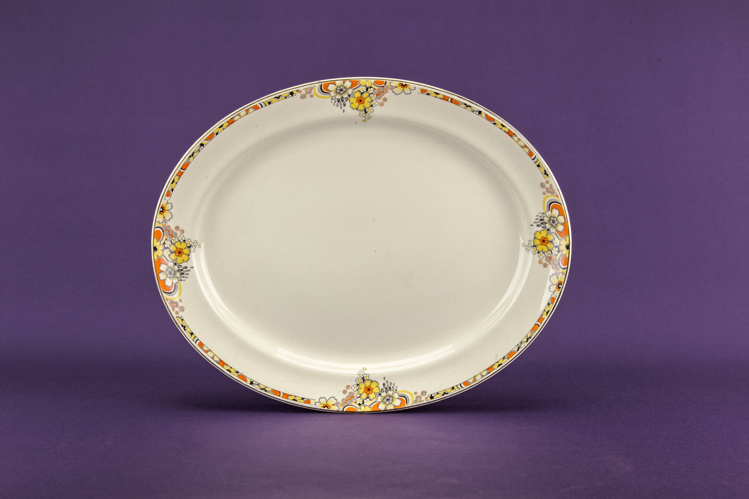 Elegant Vintage Floral — Ceramic floral platter