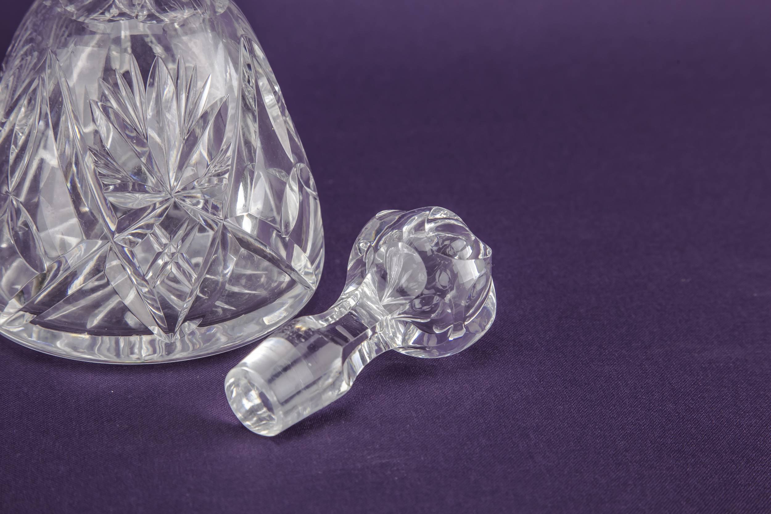 Mid-century Modern Glass — Cut glass oil condiment 2