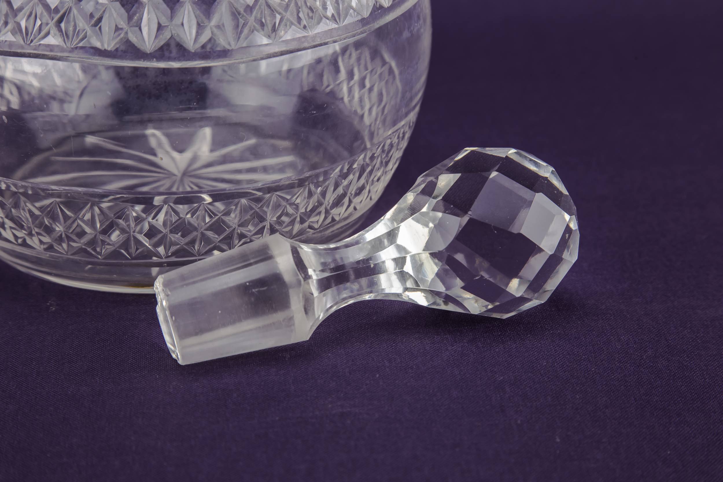Cut Glass Vintage — Cut glass claret wine jug 2