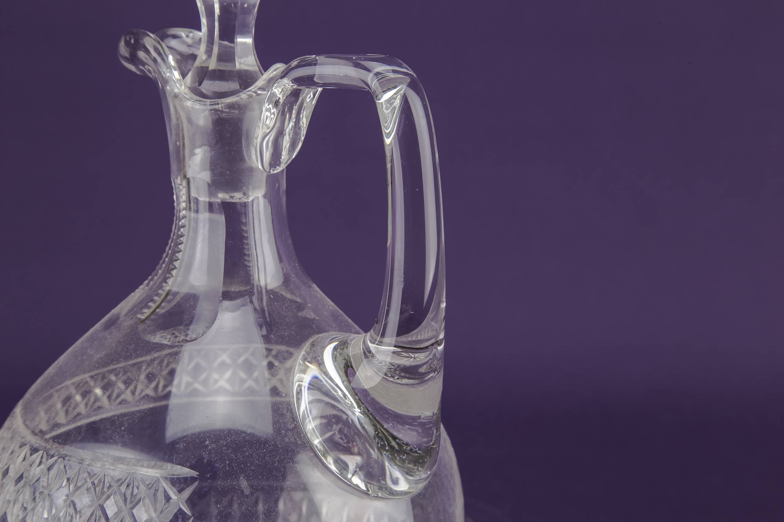 Cut Glass Vintage — Cut glass claret wine jug 1