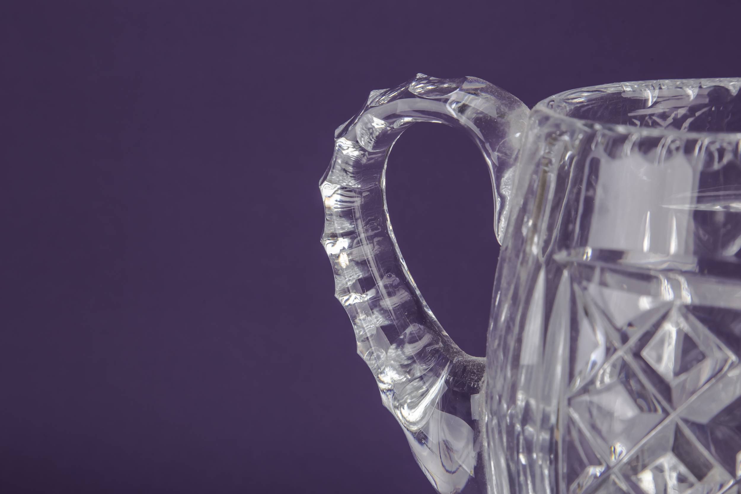 Vintage Traditional Glass — Cut crystal water jug 2