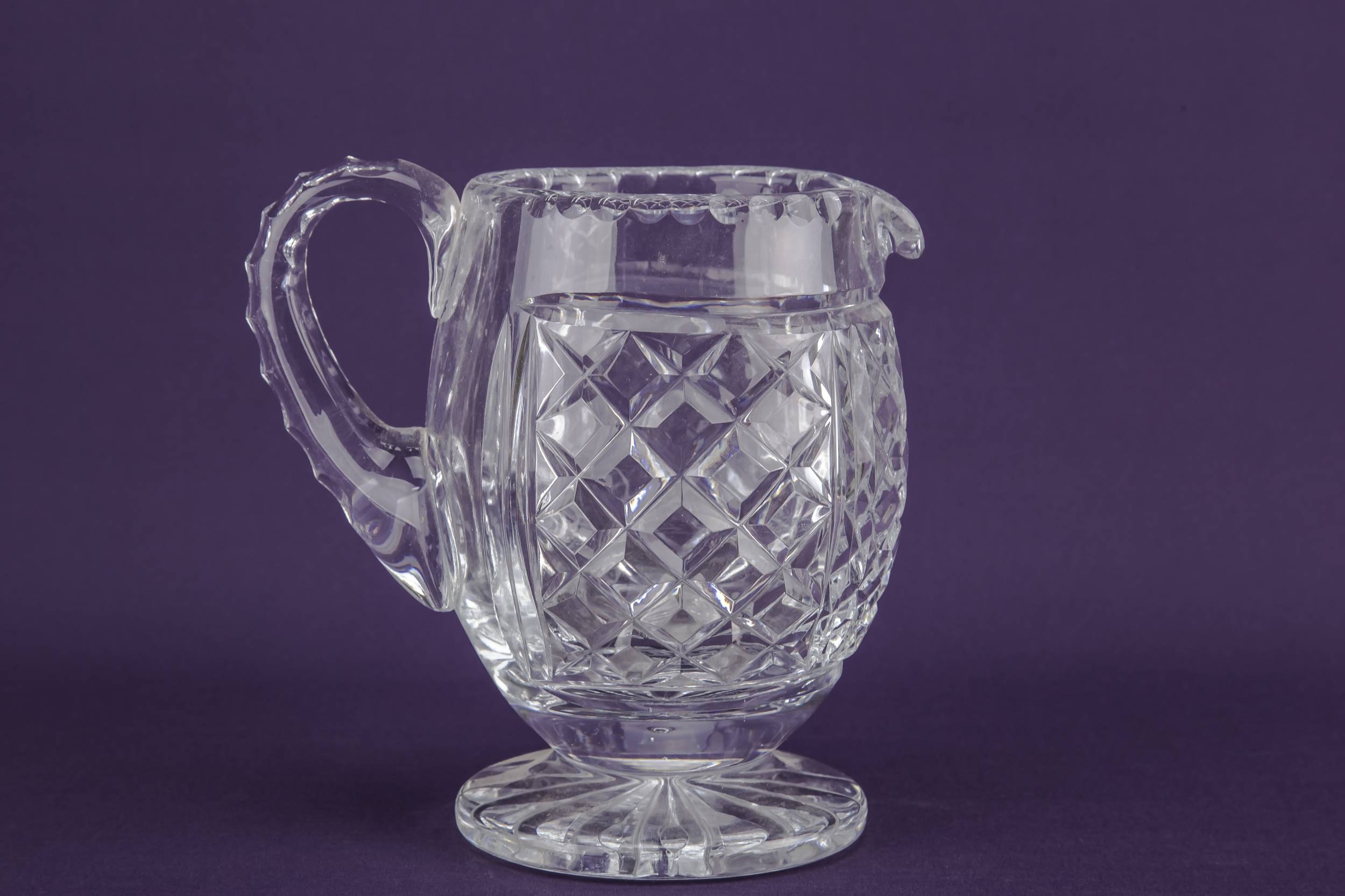 Vintage Traditional Glass — Cut crystal water jug 3