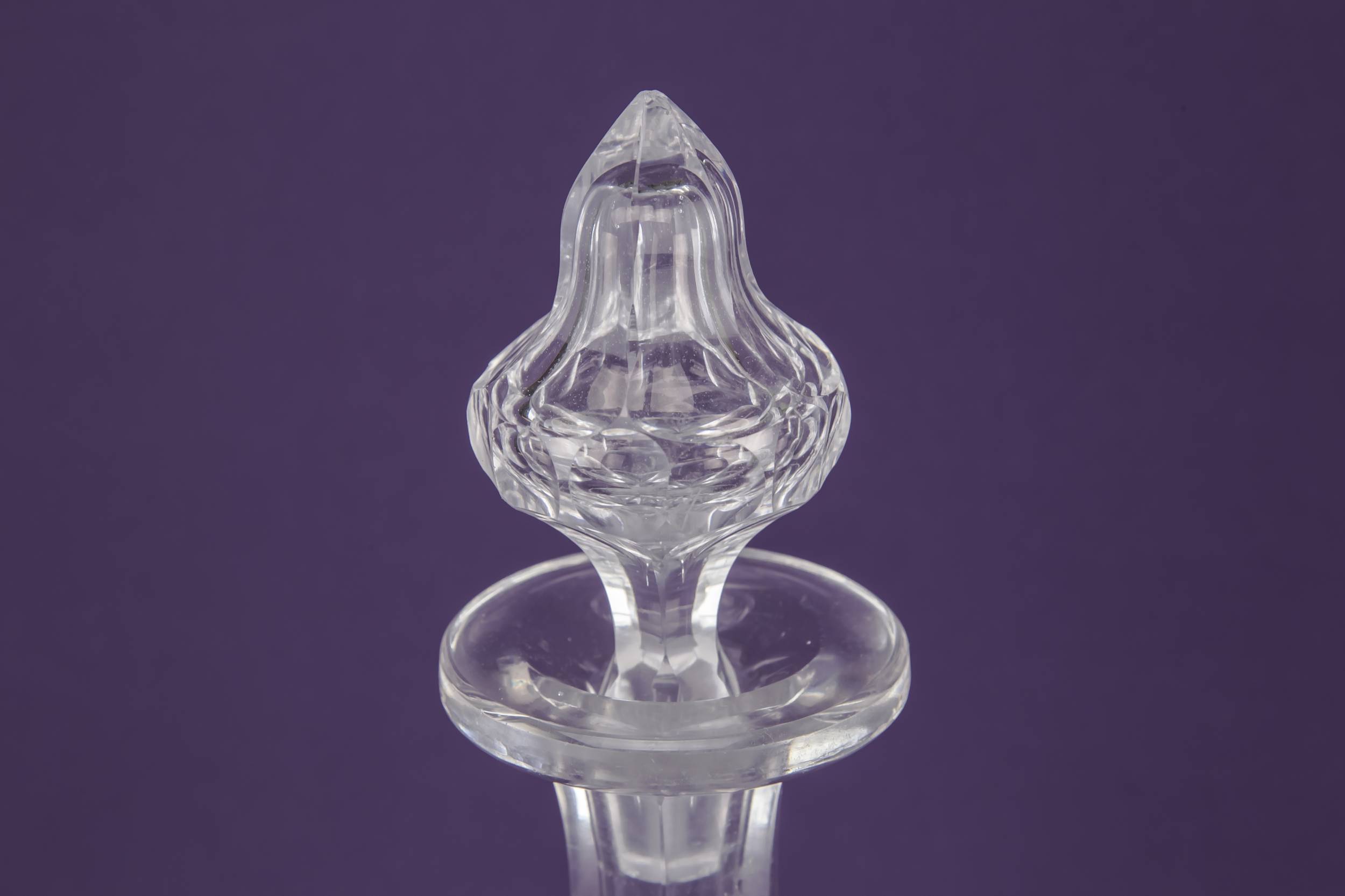 Cut Glass Antique — Cut glass sherry decanter 2