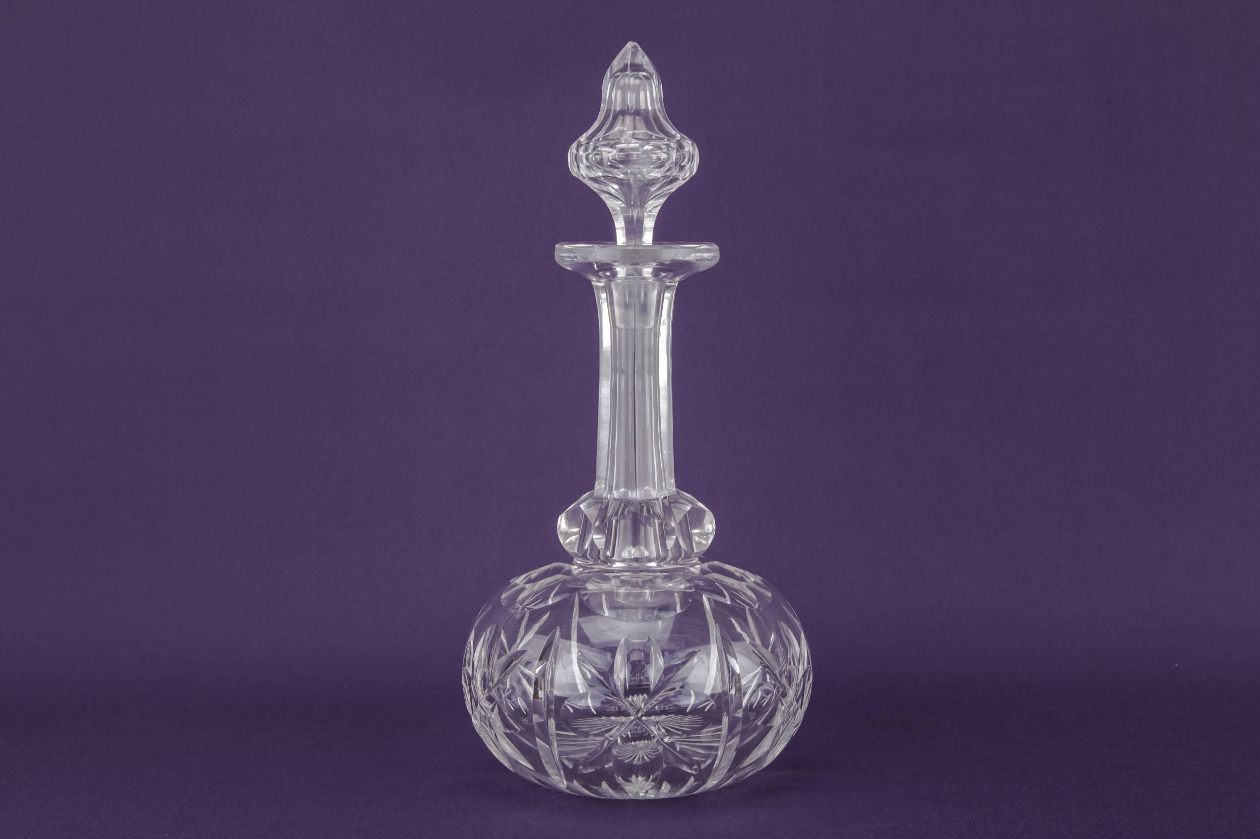 Cut Glass Antique — Cut glass sherry decanter