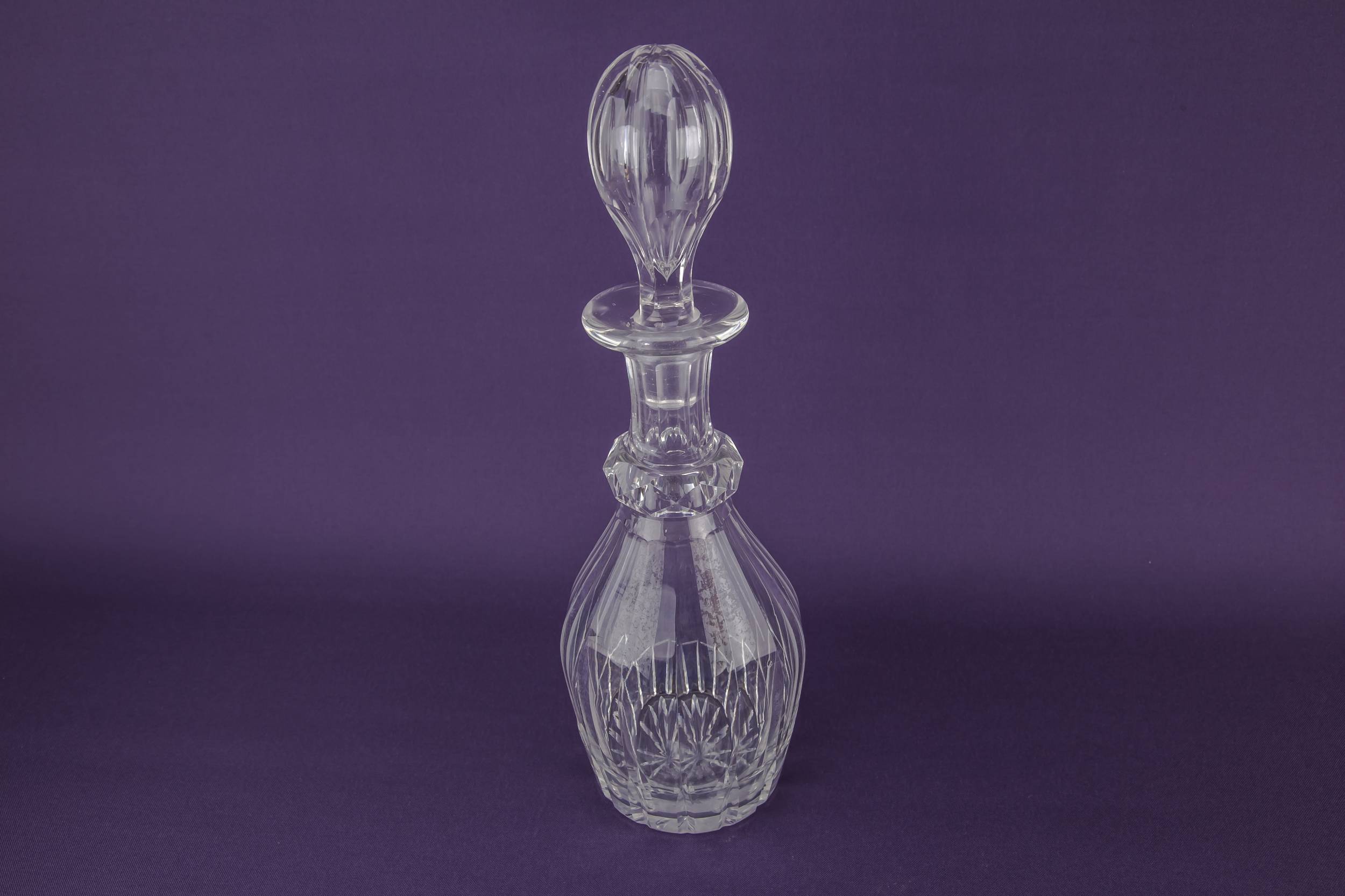 Cut Glass Barrel — Whisky cut glass decanter 4