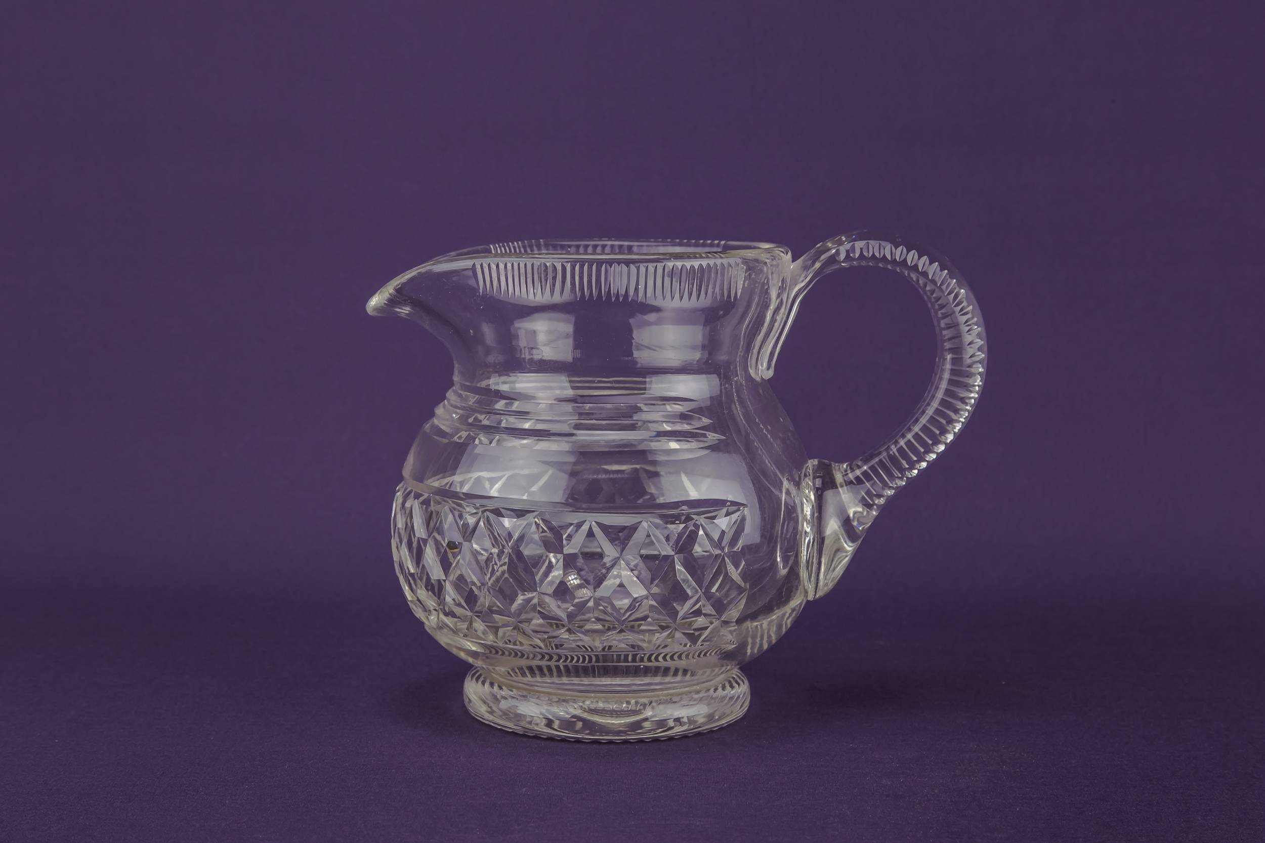 Victorian Antique Milk — Cut glass water jug