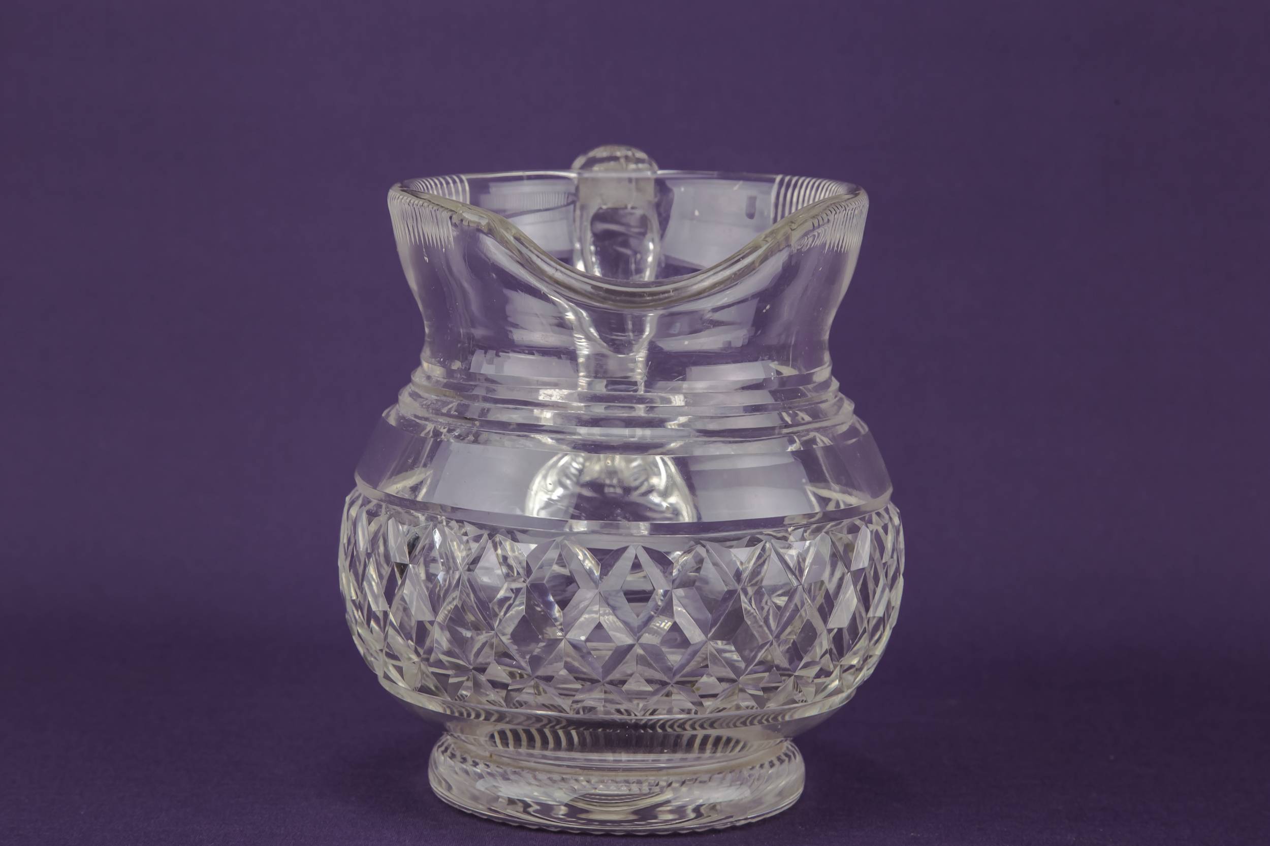 Victorian Antique Milk — Cut glass water jug 2