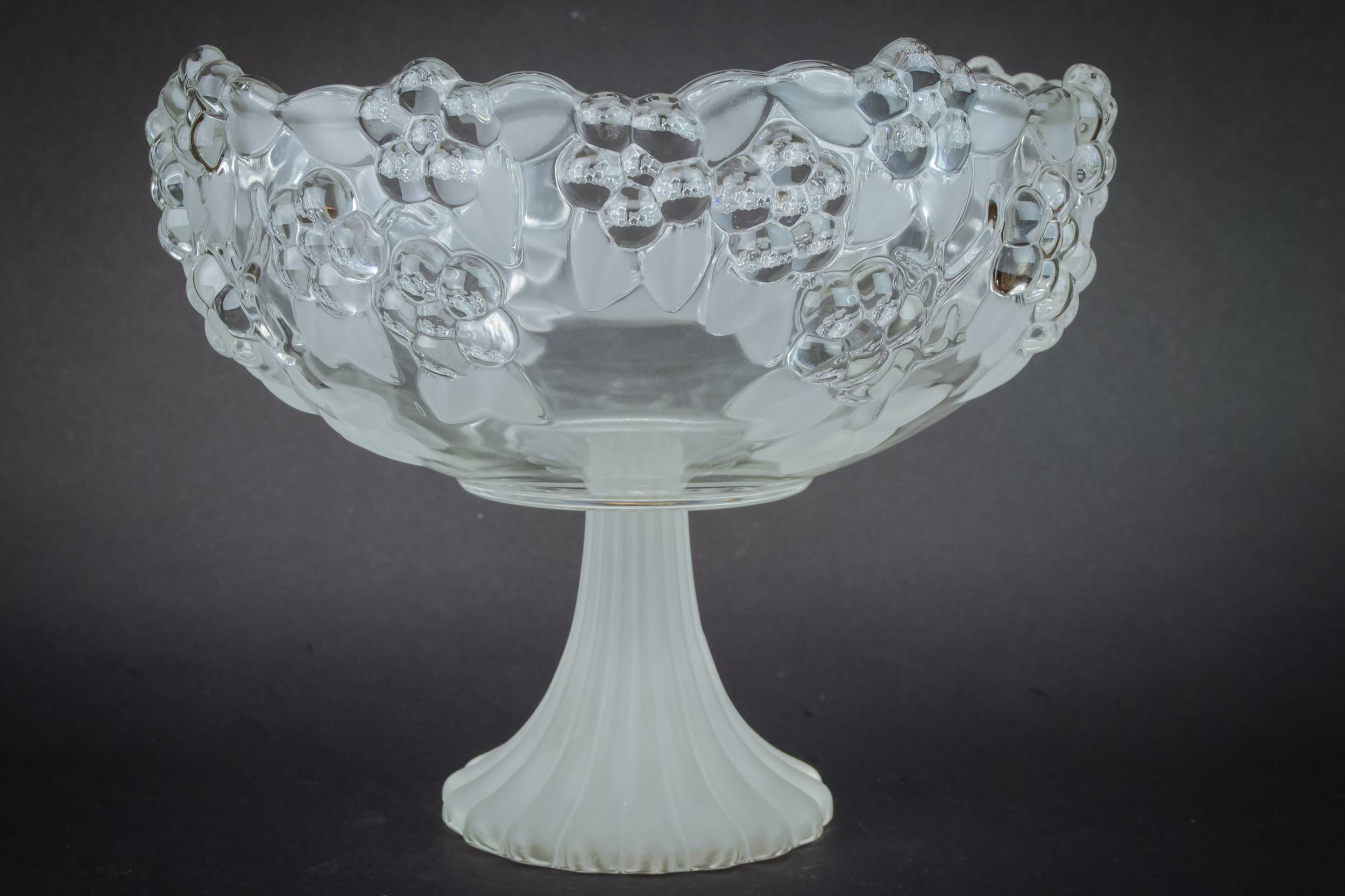 Vintage Unusual Glass — Crystal glass bowl 2
