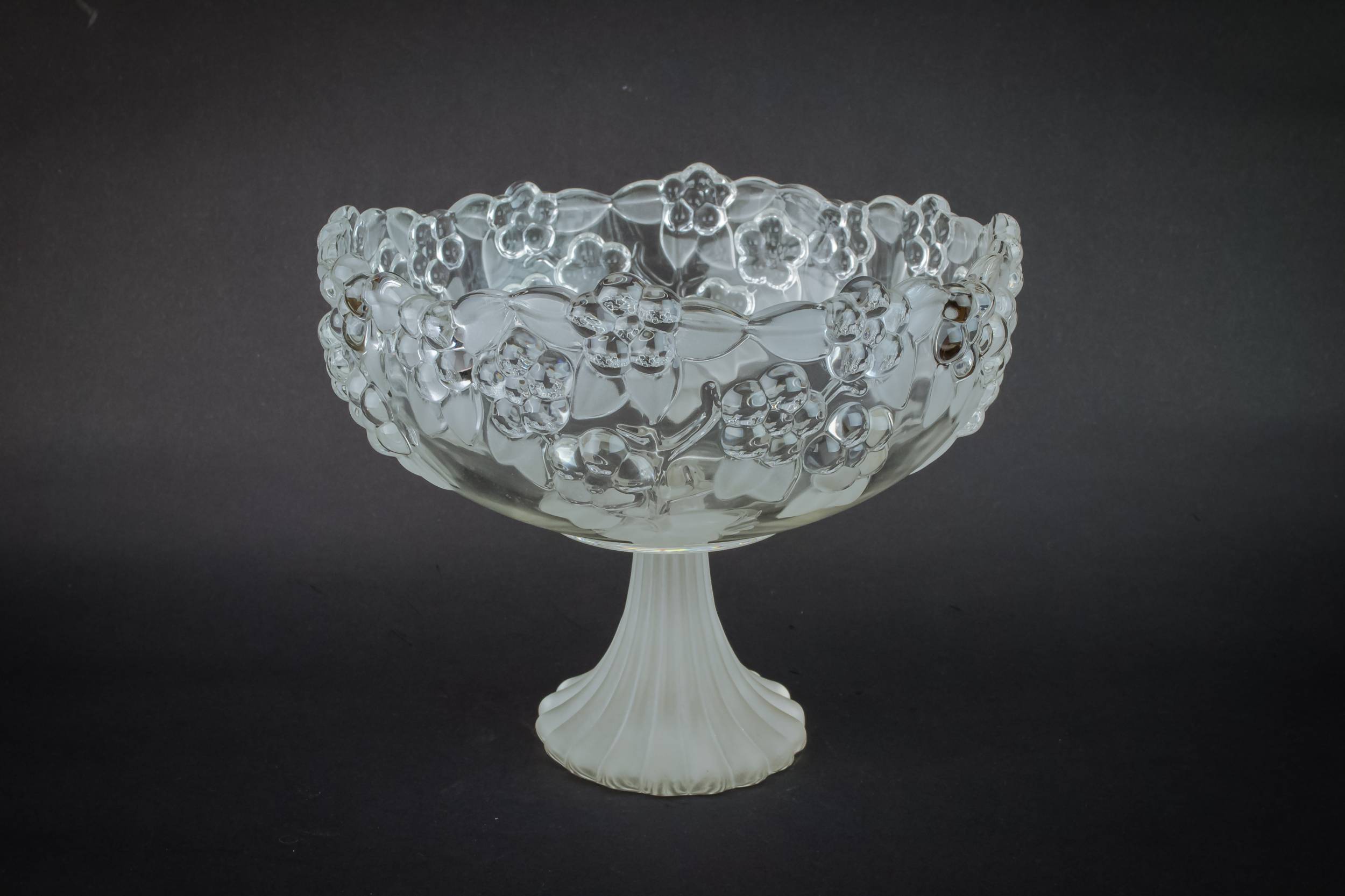 Vintage Unusual Glass — Crystal glass bowl