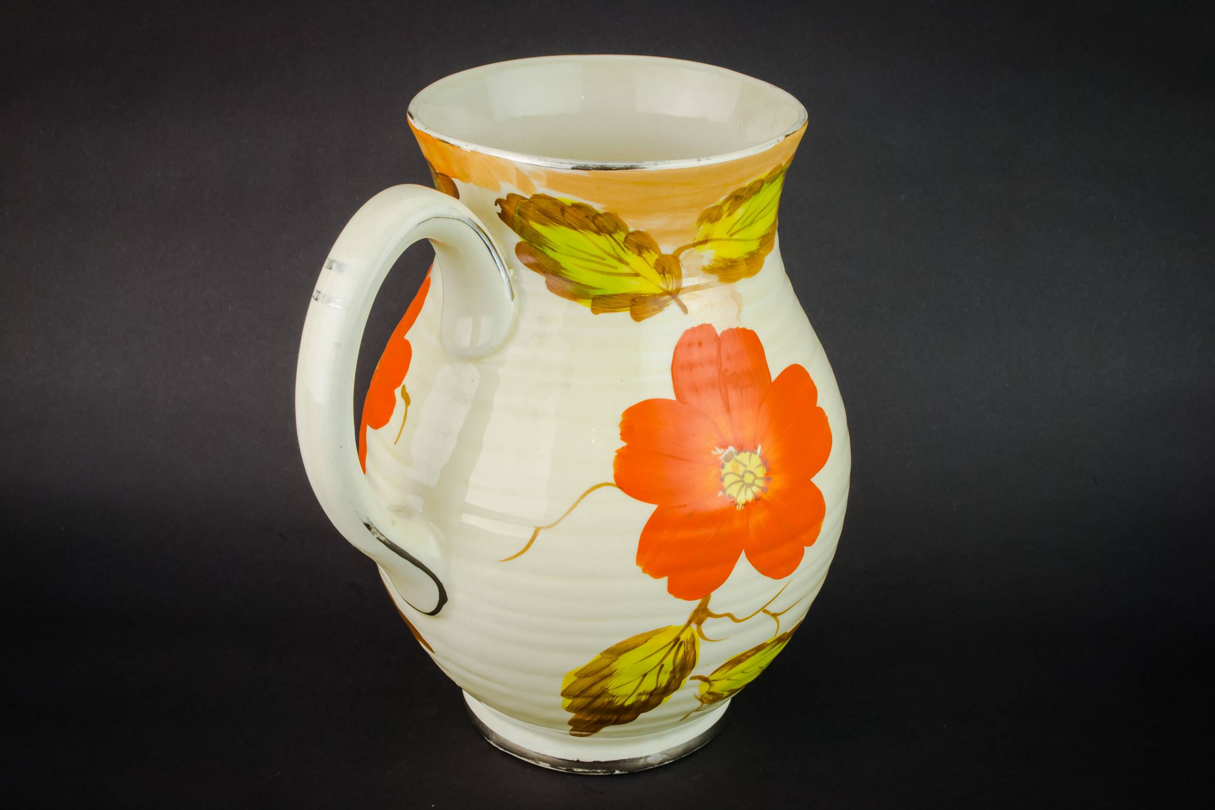 Art Deco Vintage — Art Deco orange jug 2