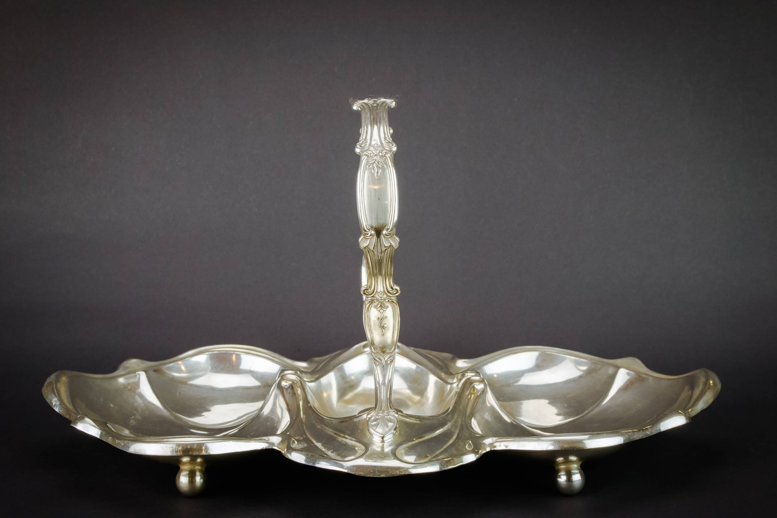 Beautiful Silver Plated — Art Nouveau serving bowl 1