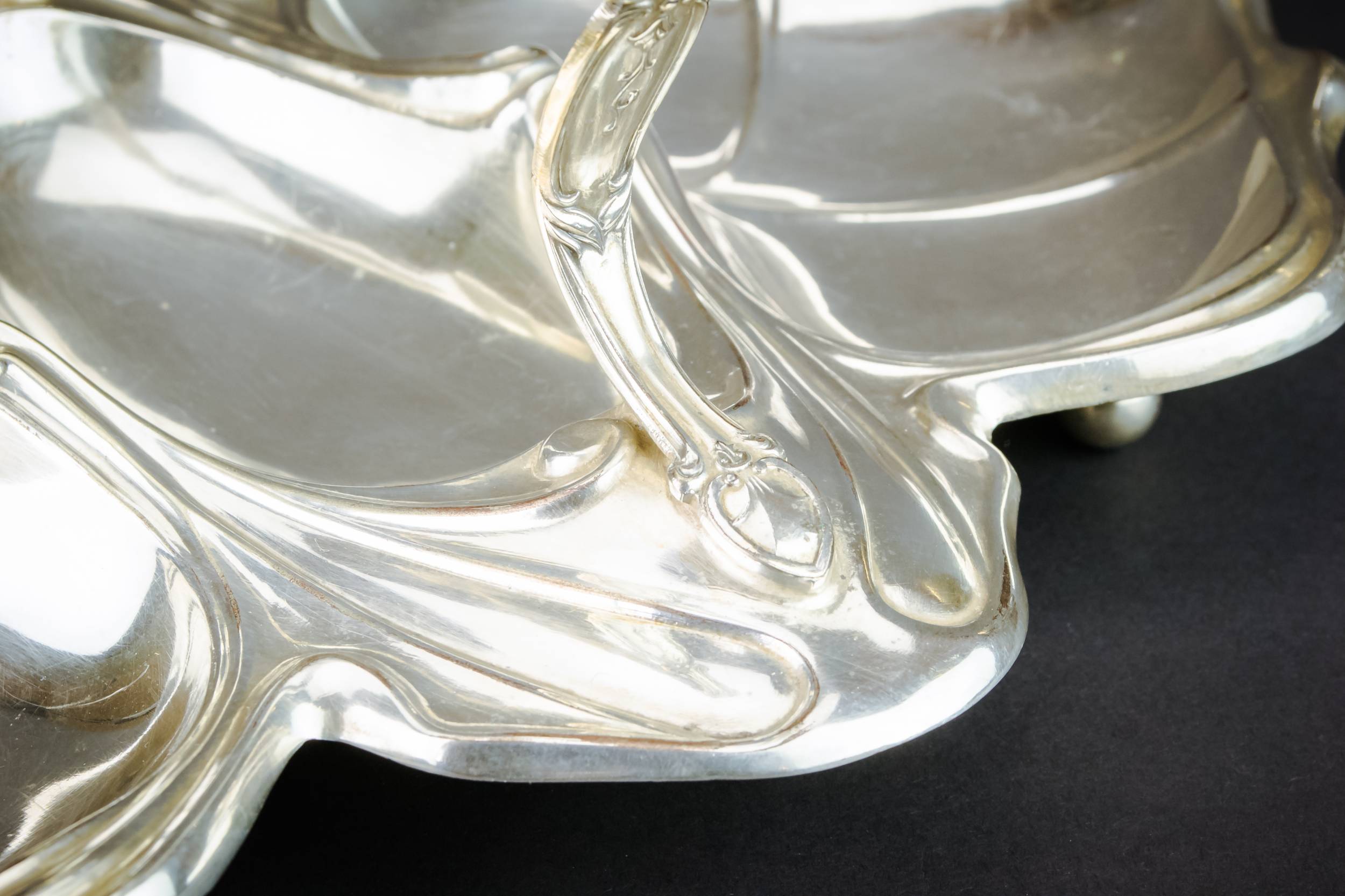 Beautiful Silver Plated — Art Nouveau serving bowl 3