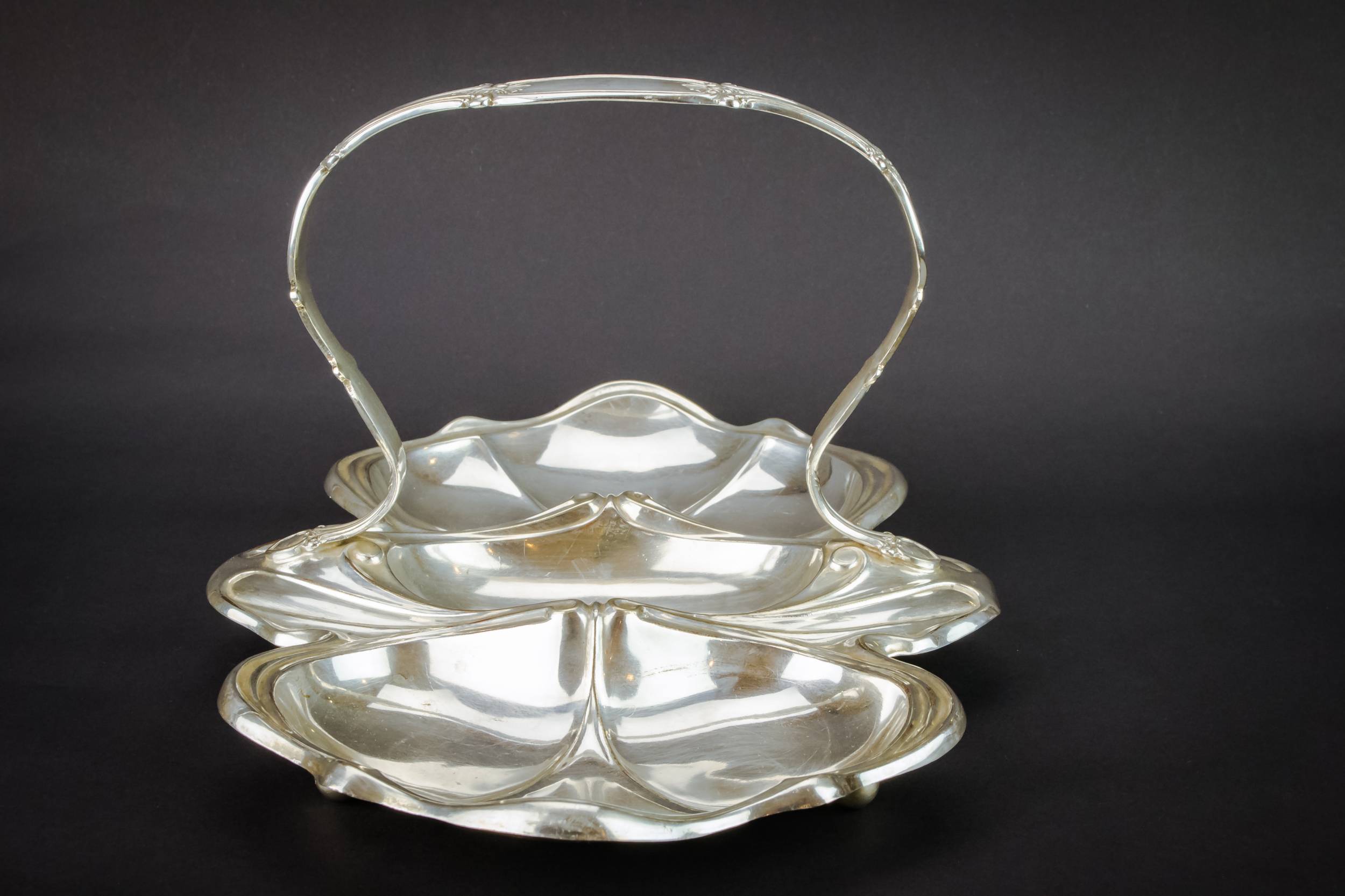 Beautiful Silver Plated — Art Nouveau serving bowl 5