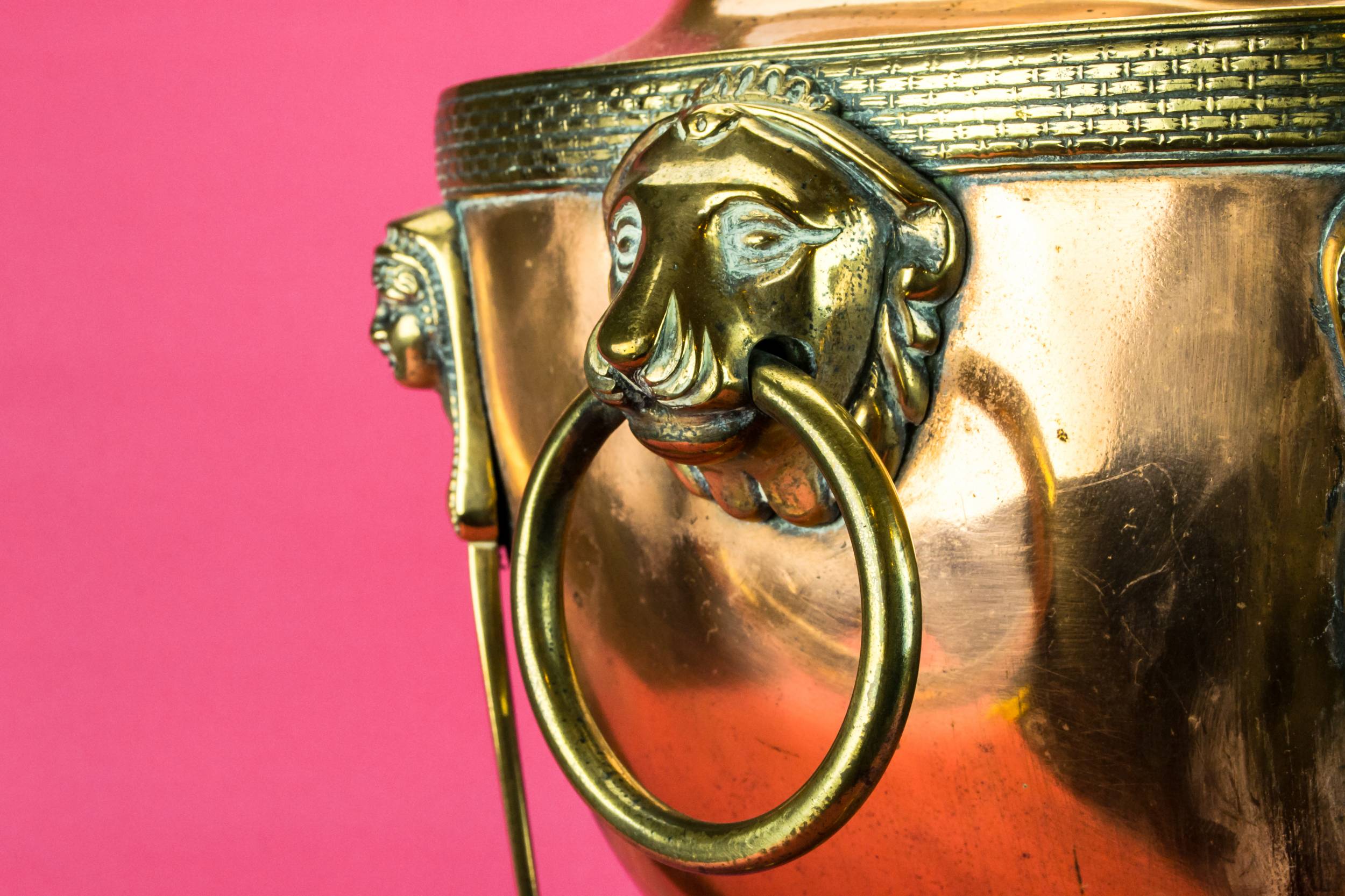 Antique Lion Masks — Regency hot water urn 4