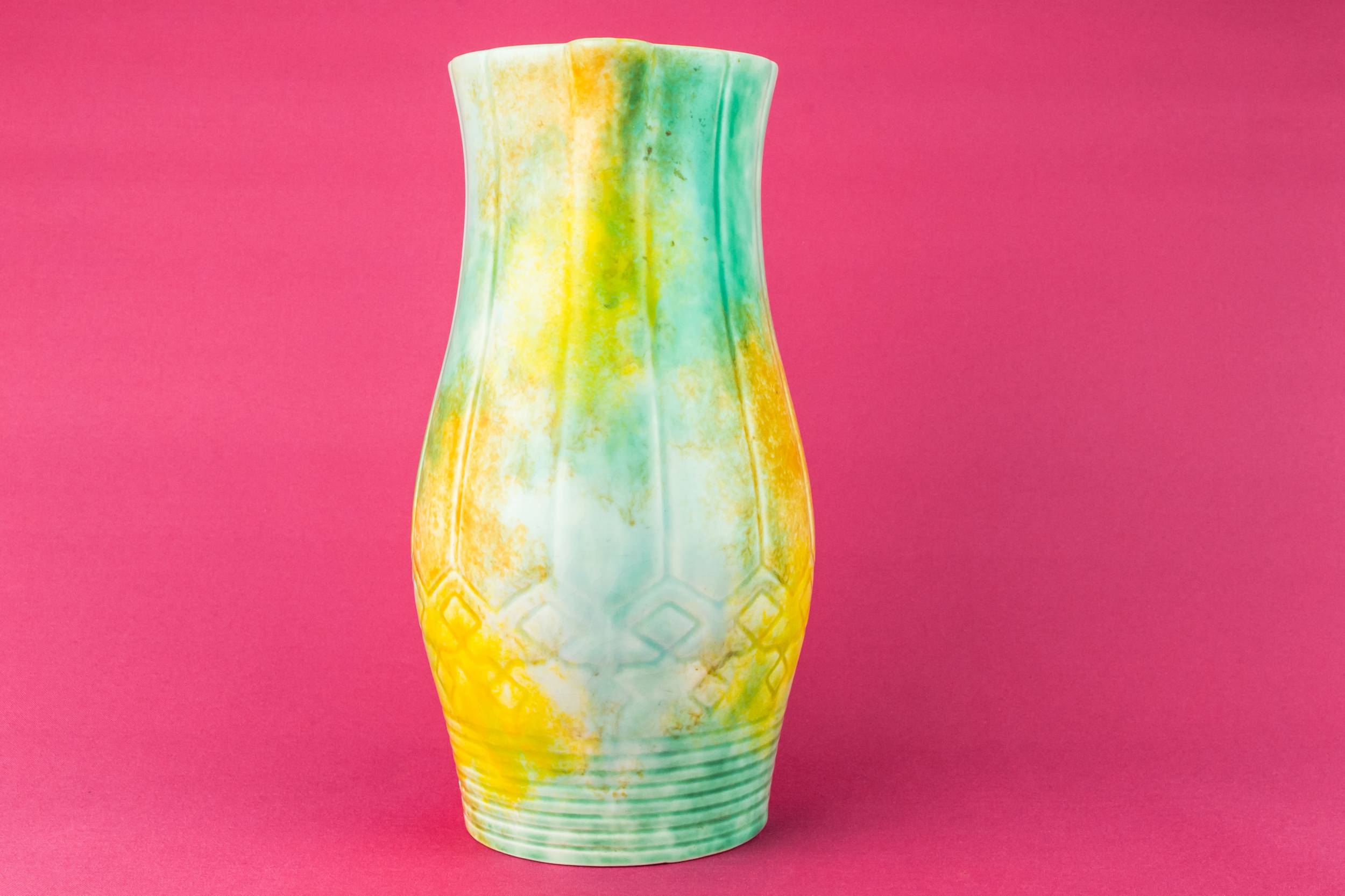 Ceramic Spectacular Juice — Green & yellow water jug 1