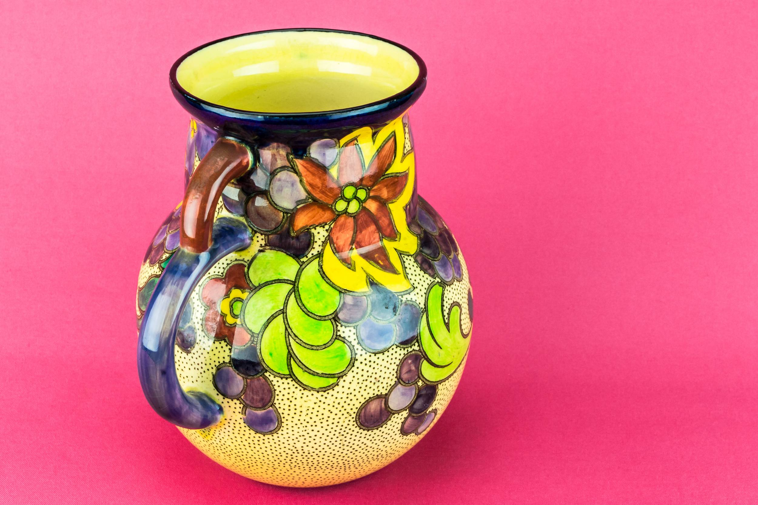 Vintage Ceramic 0.75 — Floral ceramic jug 2