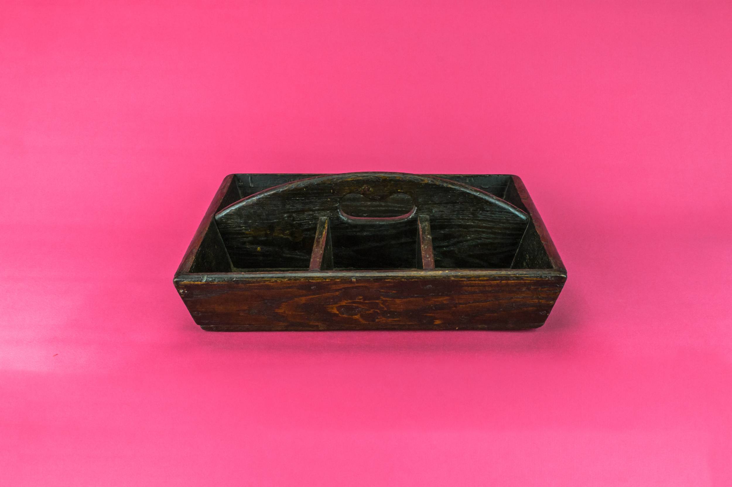 Antique Oak TRAY — Oak drinks serving tray
