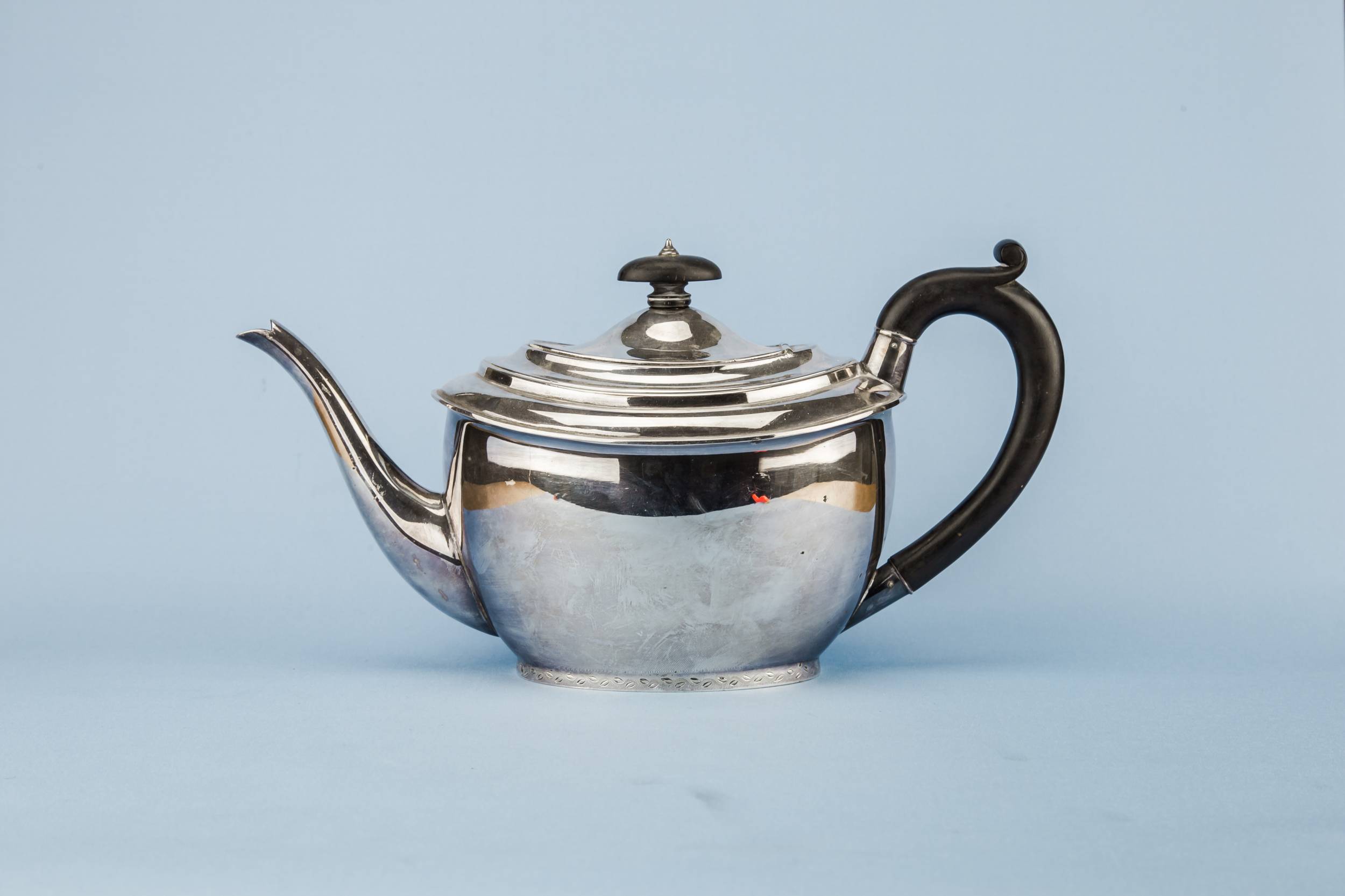 Elegant Neo-classical TEA — Walker & Hall silver tea set 1