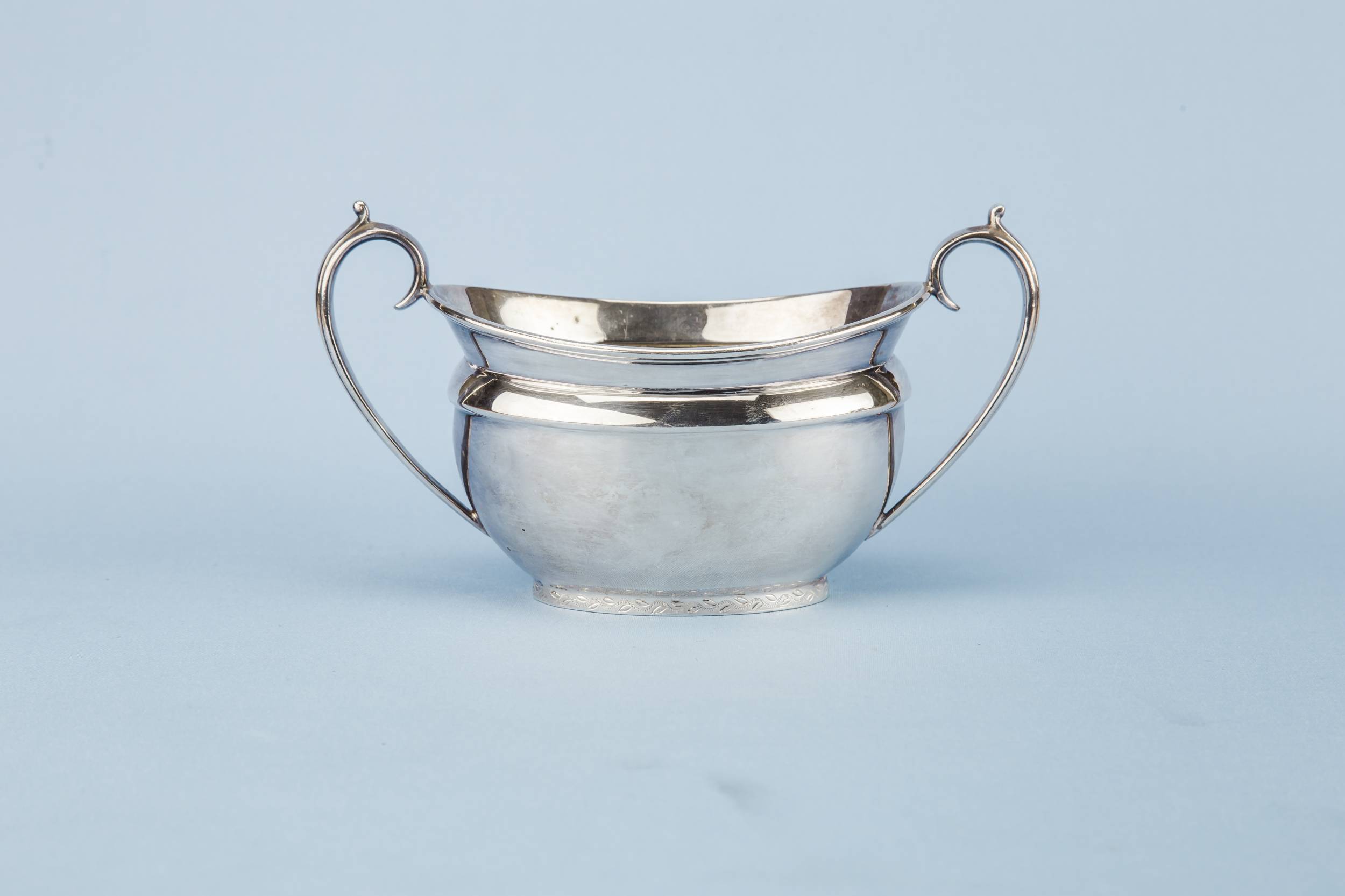 Elegant Neo-classical TEA — Walker & Hall silver tea set 4