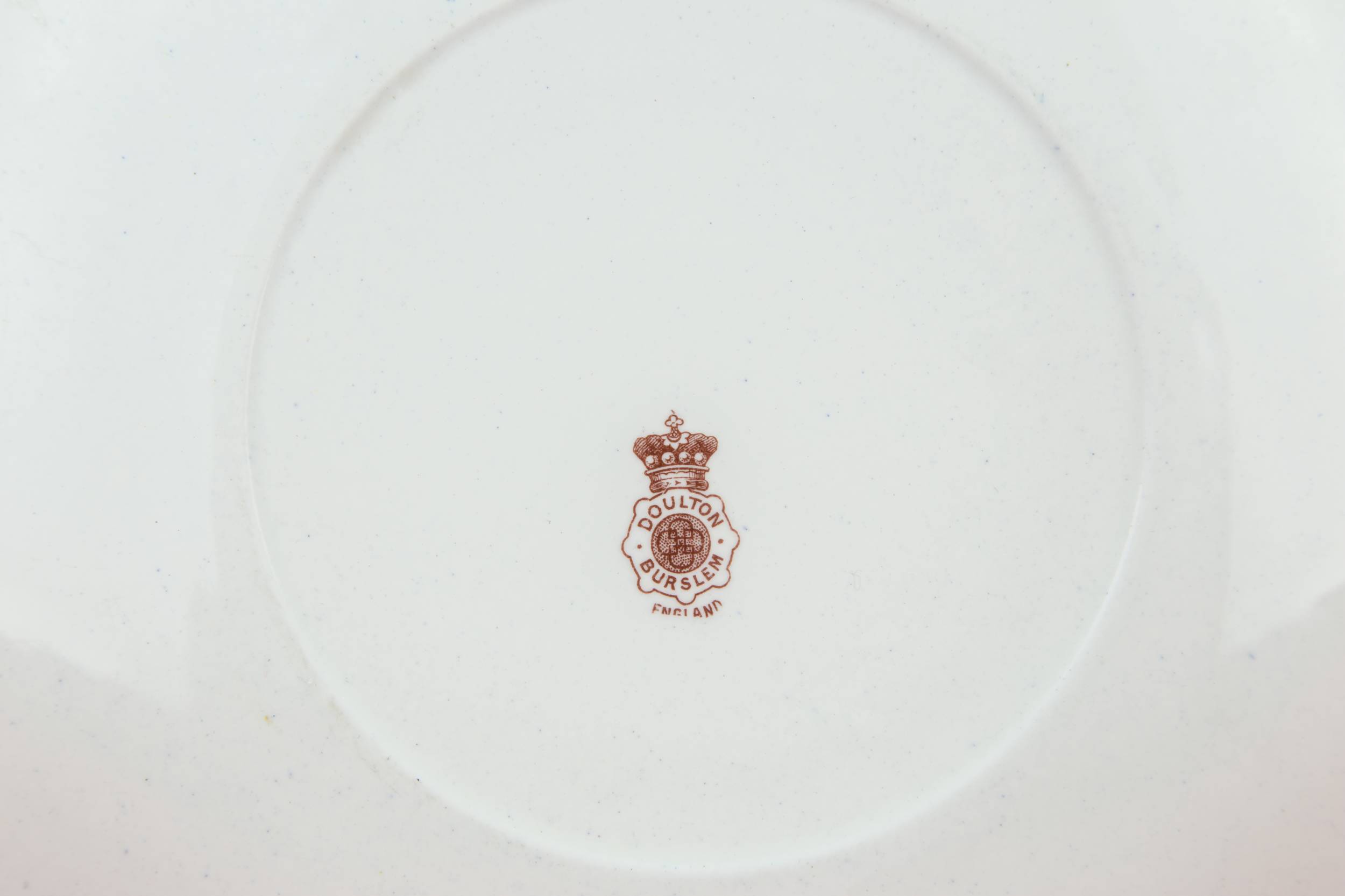 Antique Blue And — Blue and white Doulton plate 2
