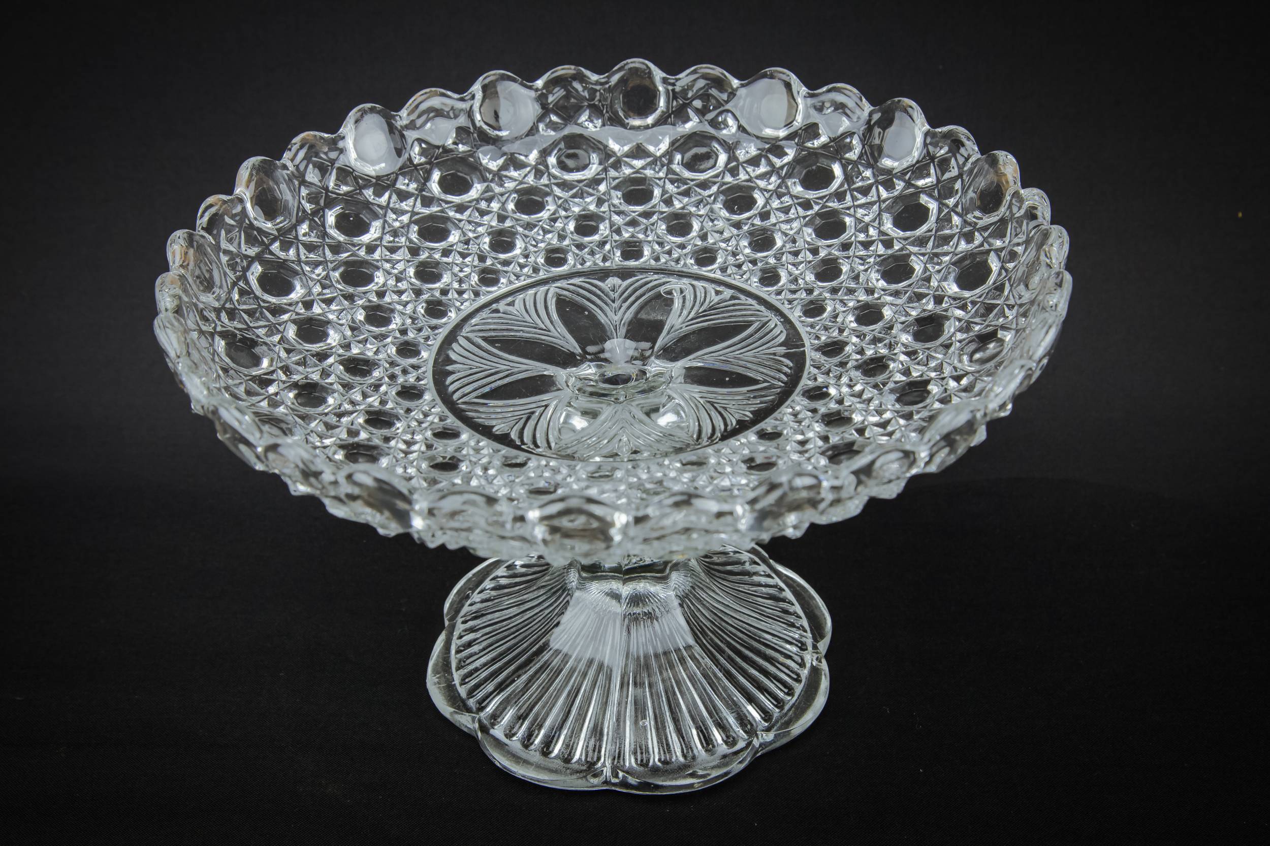 Glass Crystal Diamond — Glass stem bowl 2