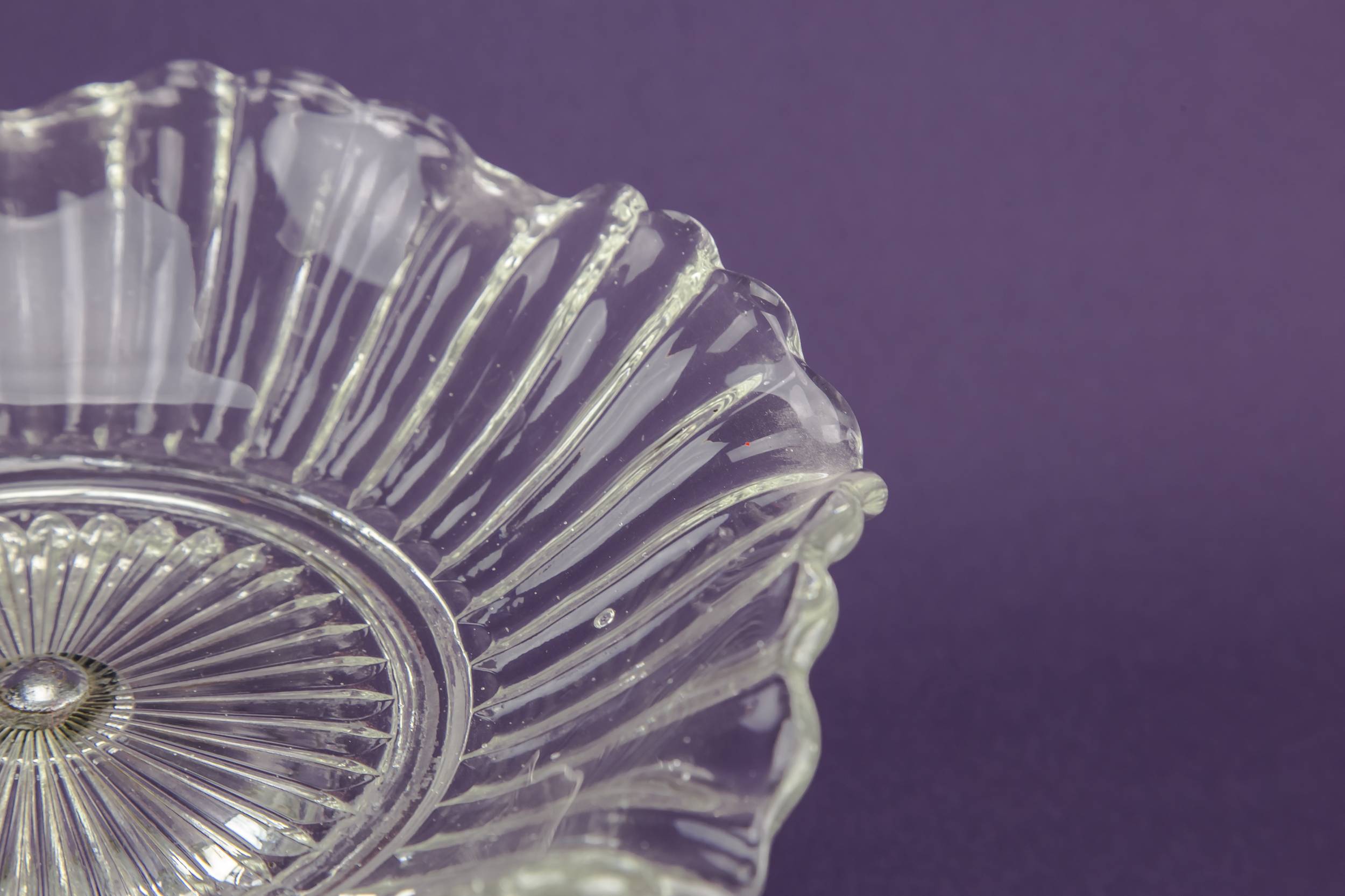 Beautiful Glass Wavy — Glass & silver plated tazza 2