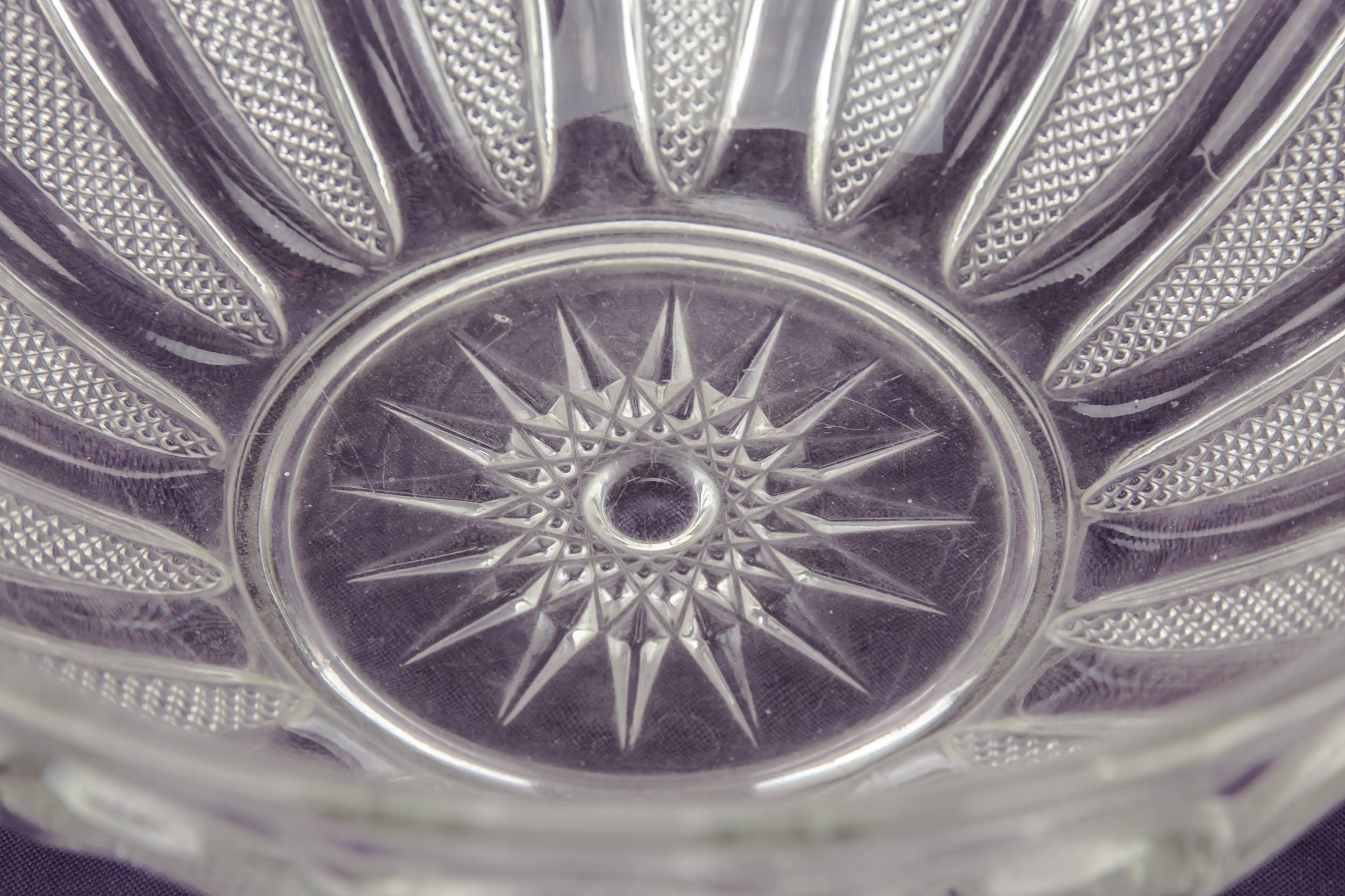 Large Antique Salad — Glass salad bowl 2