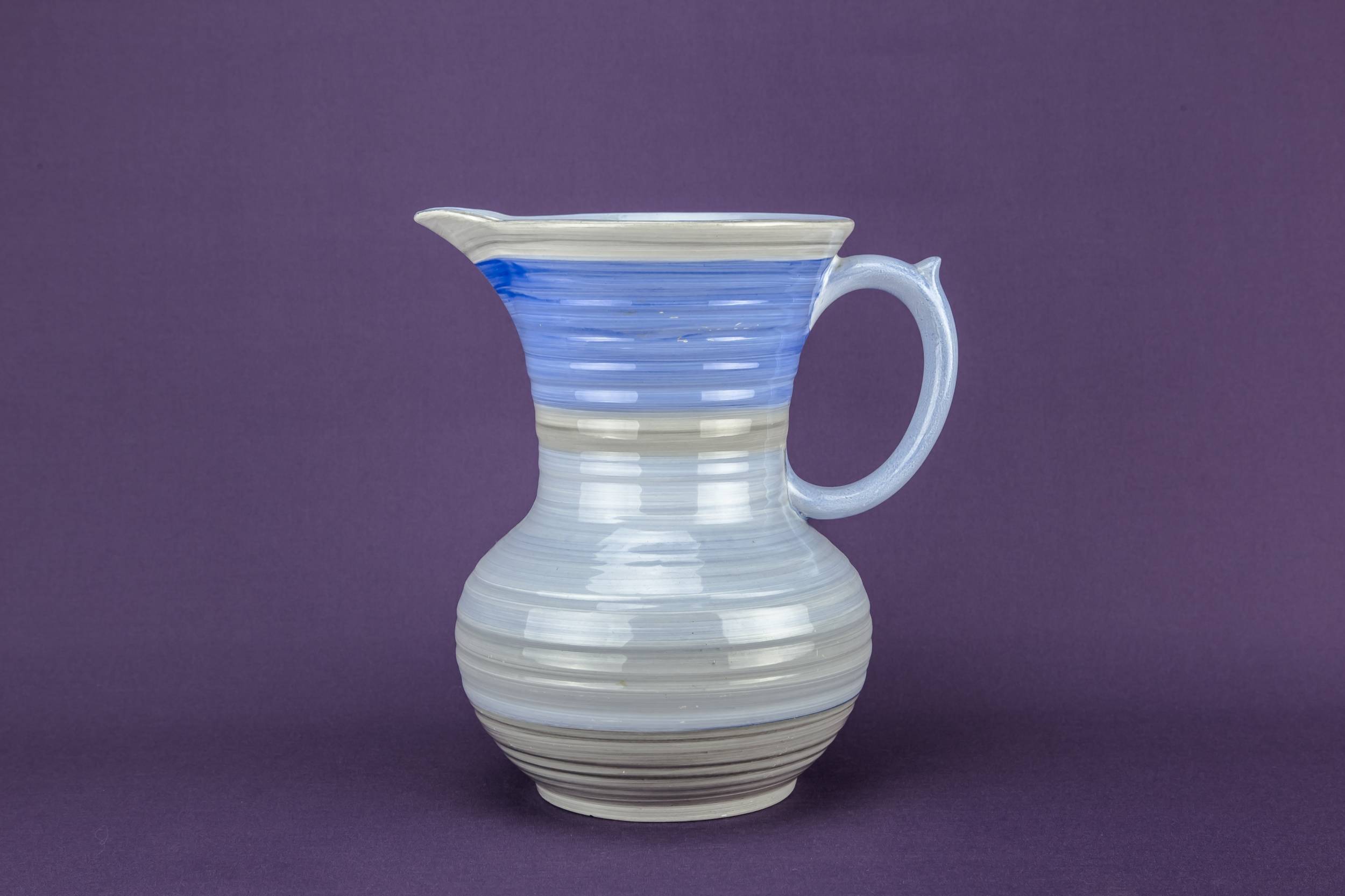 Ceramic Large Banded — Art Deco Shelley water jug