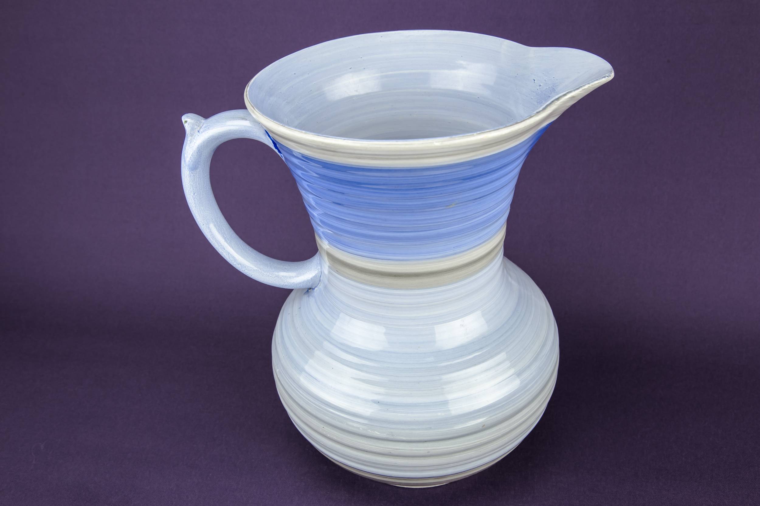 Ceramic Large Banded — Art Deco Shelley water jug 2
