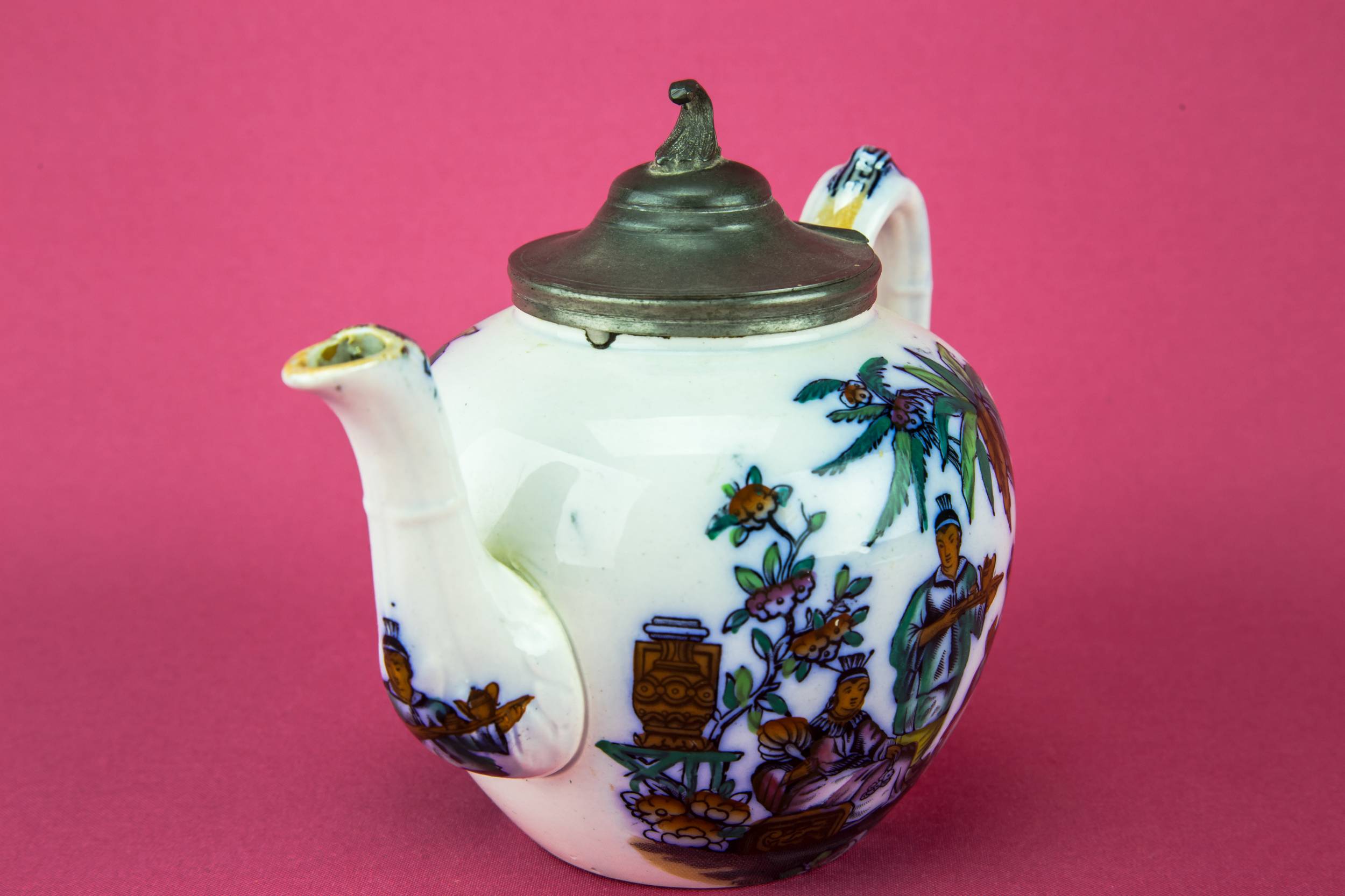 Victorian Ceramic Small — Orientalist small teapot 1